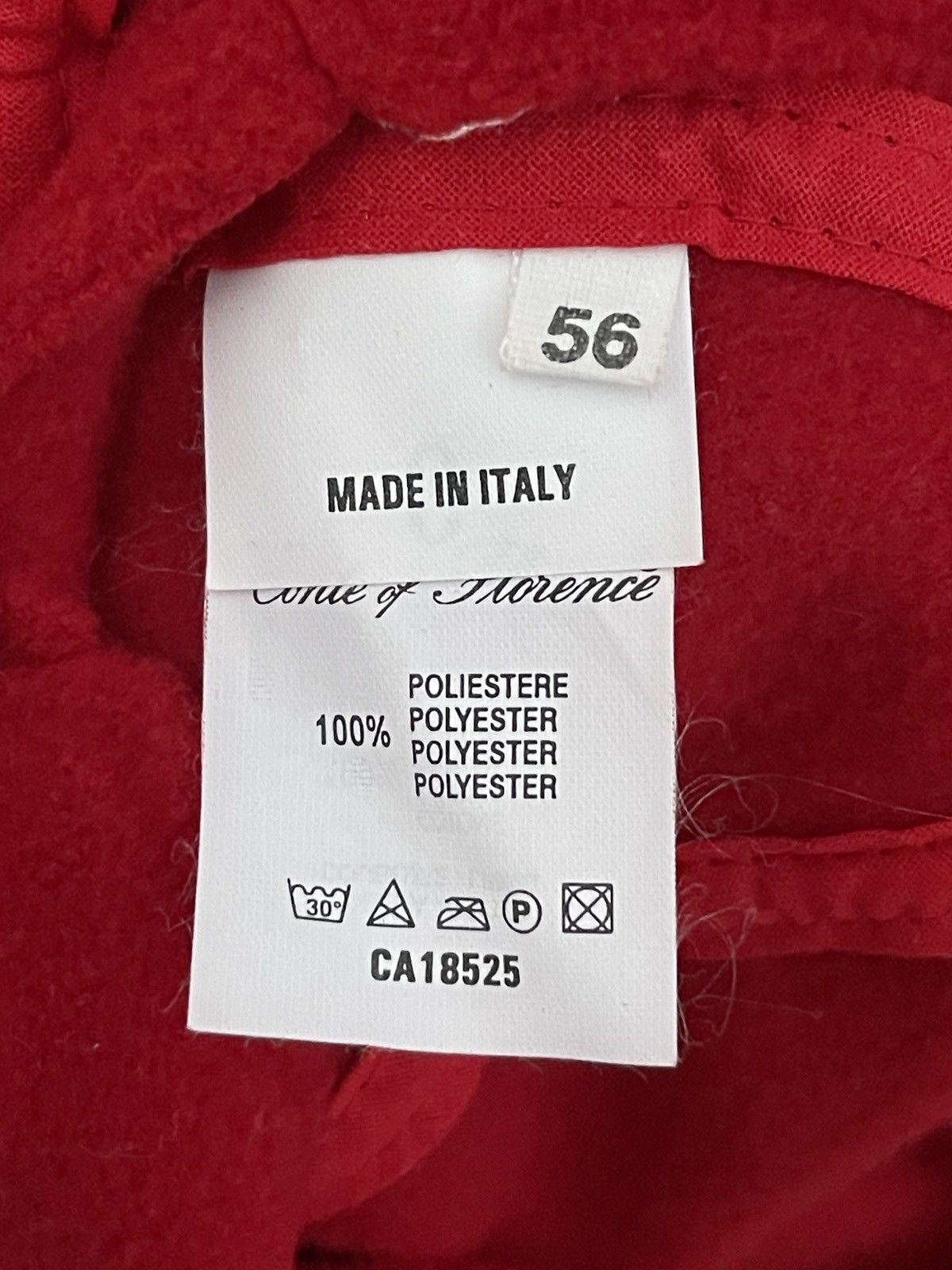 Conte of Florence Conte of Florence Red Fleece Ear-flap Cap Teflon Coated 56 S Size ONE SIZE - 6 Thumbnail