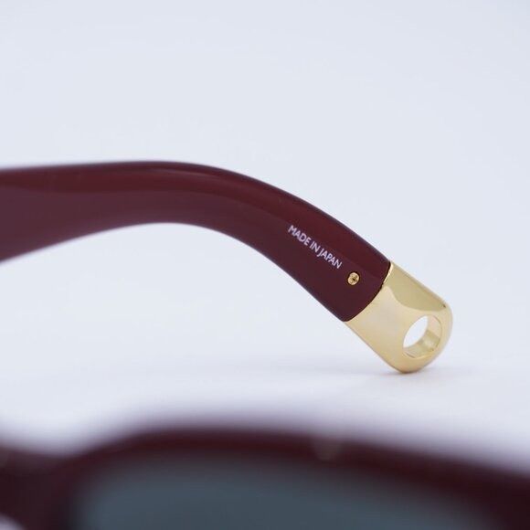 Jacquemus Jacquemus GALA JAC/5 C3 Sunglasses Burgundy Cat Eye Frame Size ONE SIZE - 6 Thumbnail