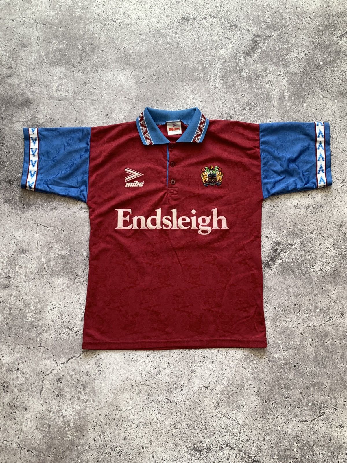 Vintage 🔥MITRE BURNLEY 1993/95 HOME SOCCER JERSEY SHIRT Size US S / EU 44-46 / 1 - 1 Thumbnail