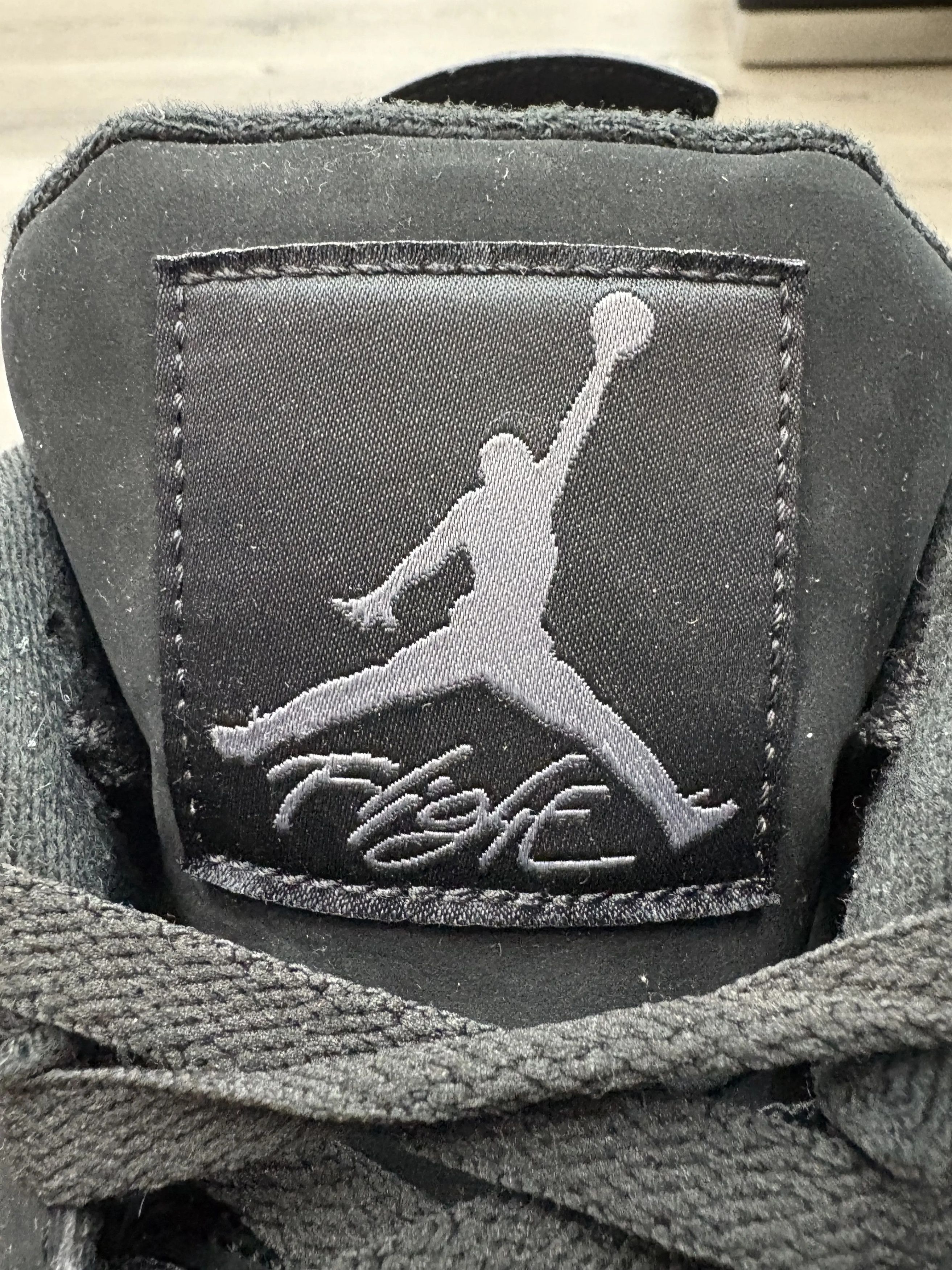 Jordan Brand Air Jordan 4 Retro "Black Cat" (2020) **PRE-OWNED** Size US 13 / EU 46 - 6 Thumbnail