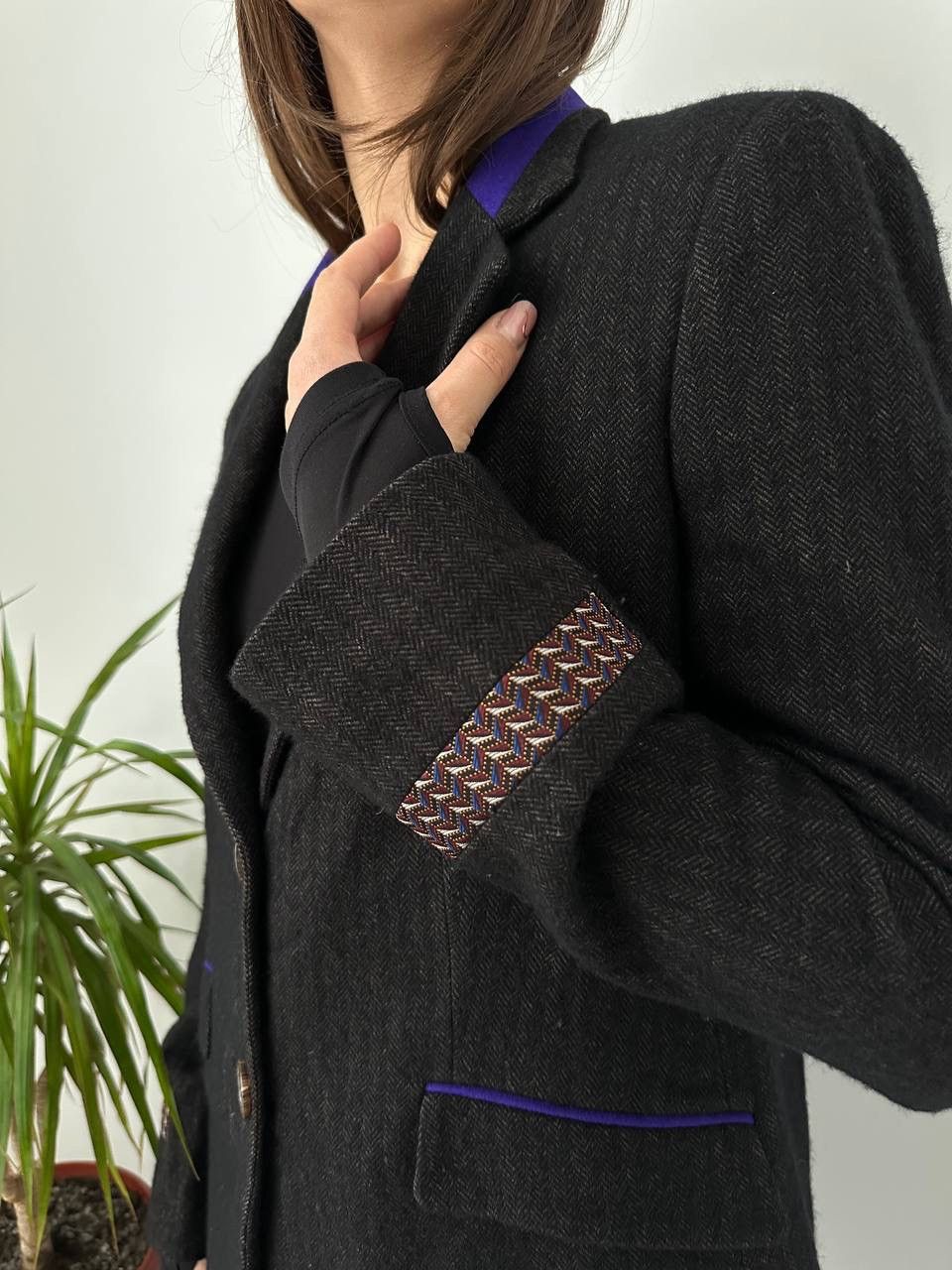 Etro × Vintage Vintage Etro Women’s Wool 2 Buttons Blazer Size M / US 6-8 / IT 42-44 - 11 Thumbnail