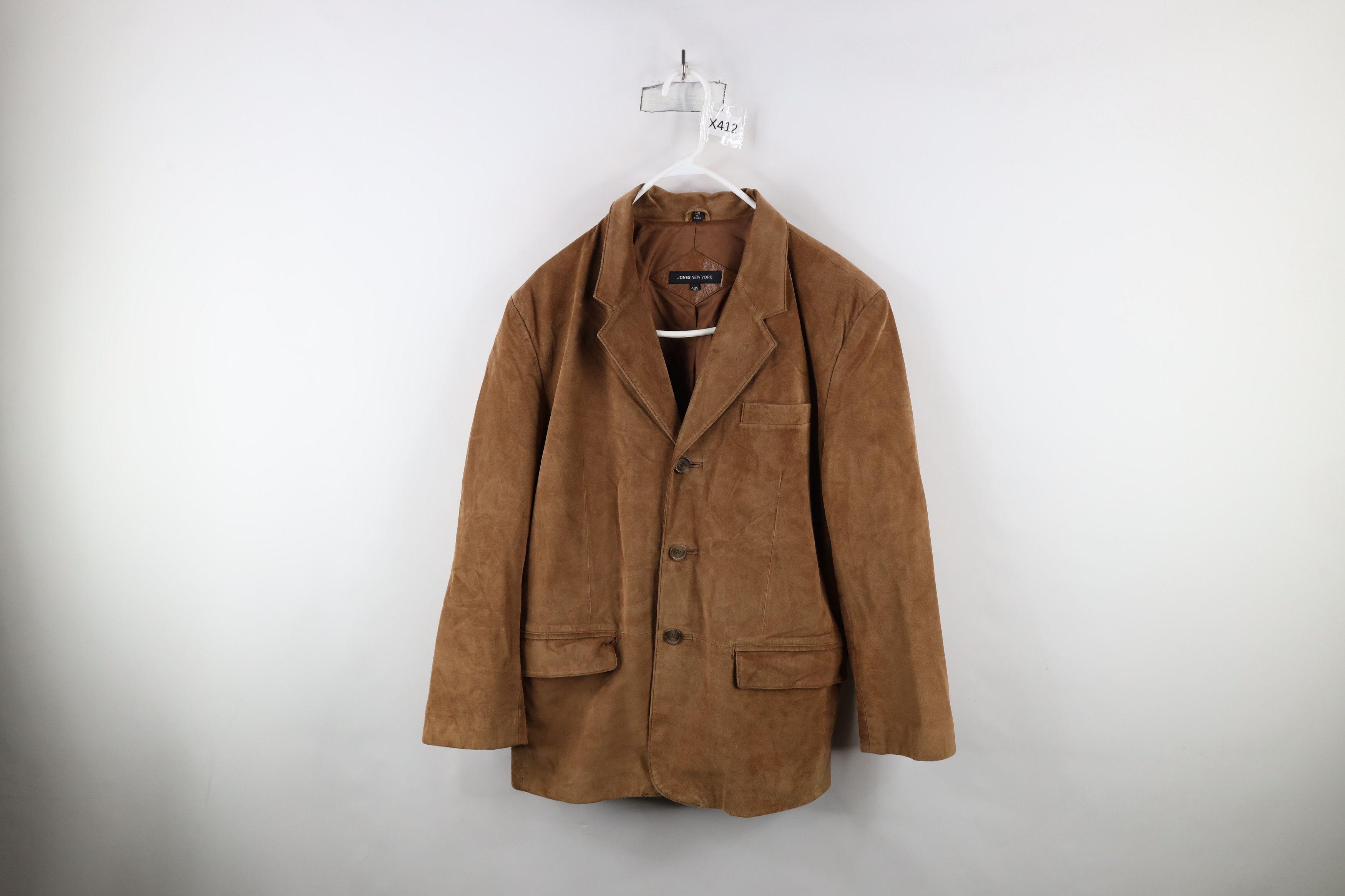 Vintage Vintage 90s Streetwear Leather Blazer Sport Coat Jacket Size US S / EU 44-46 / 1 - 1 Thumbnail