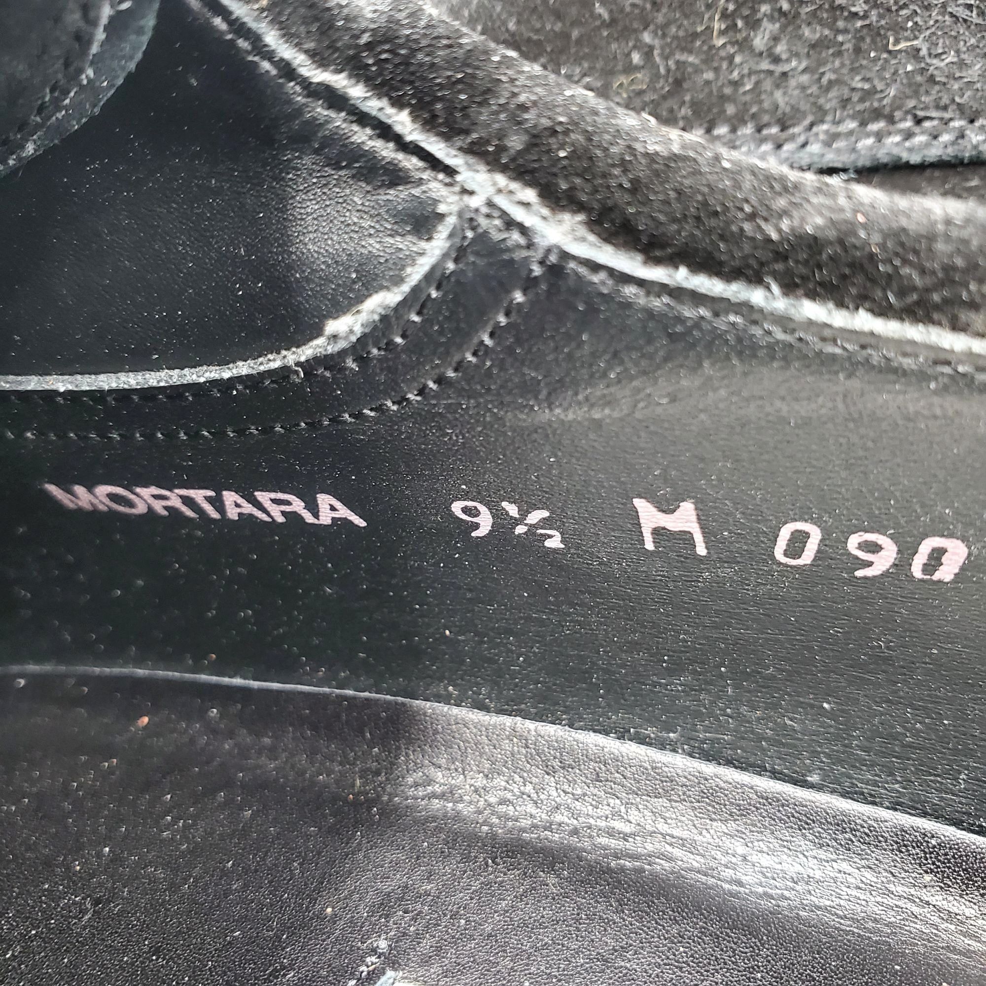 Mezlan Mezlan Dress Shoes Mens 9.5 Black Suede Leather Blucher Size US 9.5 / EU 42-43 - 8 Thumbnail