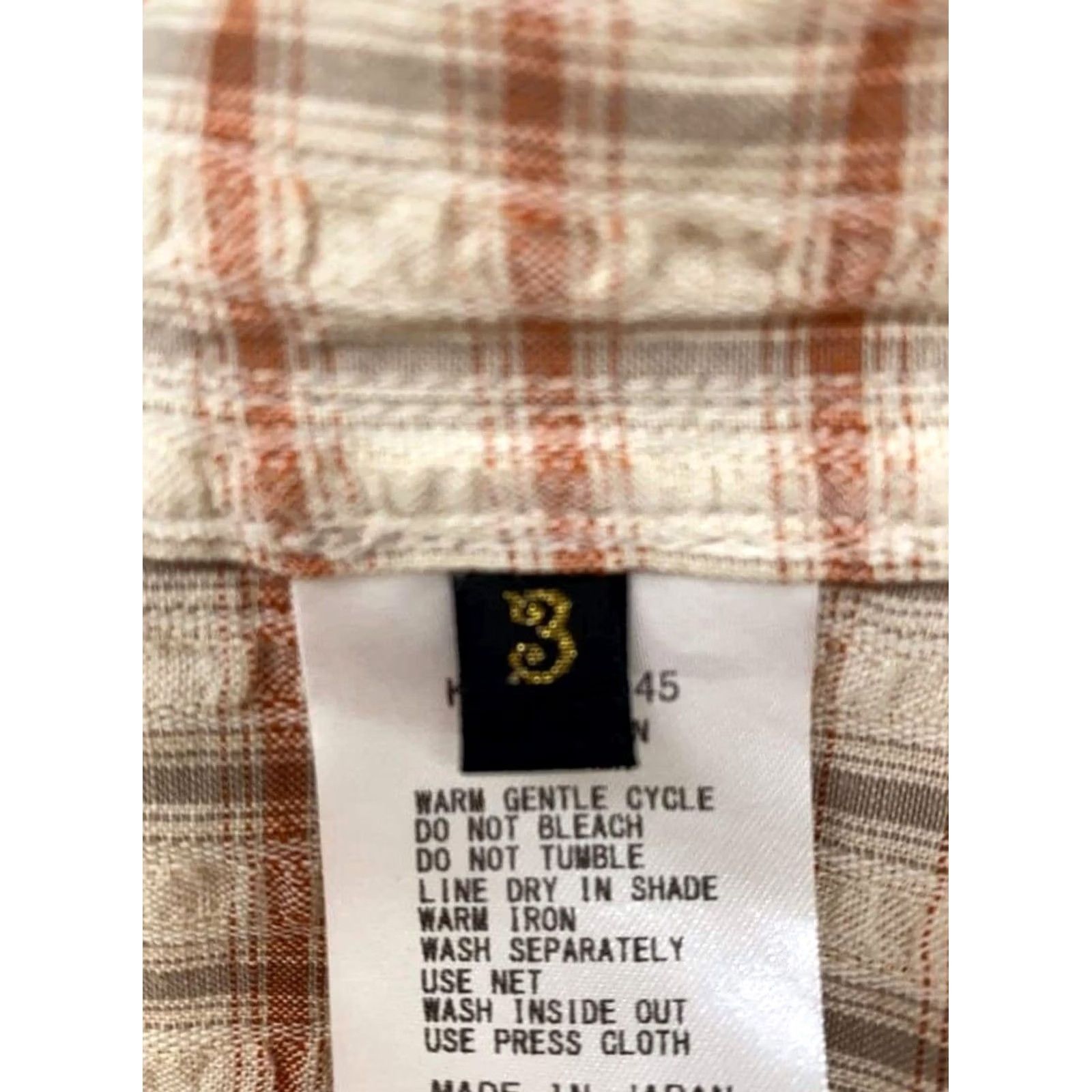 Kapital KAPITAL Men's Western Shirt Orange Short Sleeve Cotton Linen Size L Button-Up Casual Size US L / EU 52-54 / 3 - 6 Thumbnail