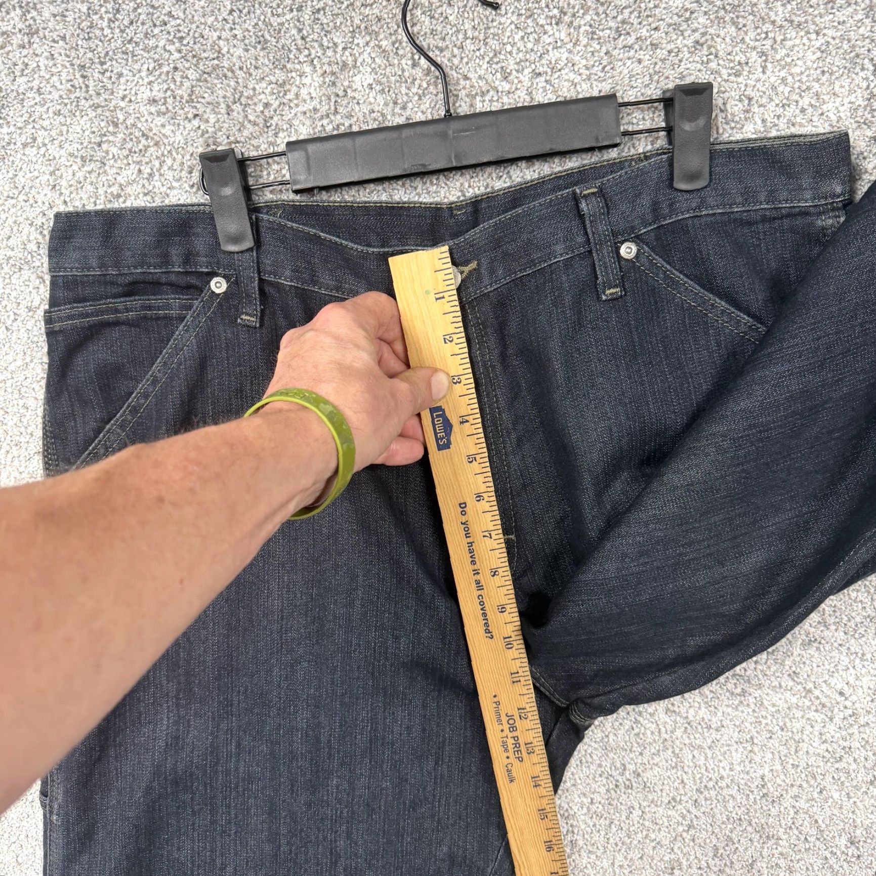 Wrangler Wrangler Carpenter Jeans Mens 36x25 Denim Dark Indigo Jeans Workwear Cargo Pockets Hammer Loop Baggy 90s Grunge Denim Vintage No N/A Size US 36 / EU 52 - 5 Thumbnail