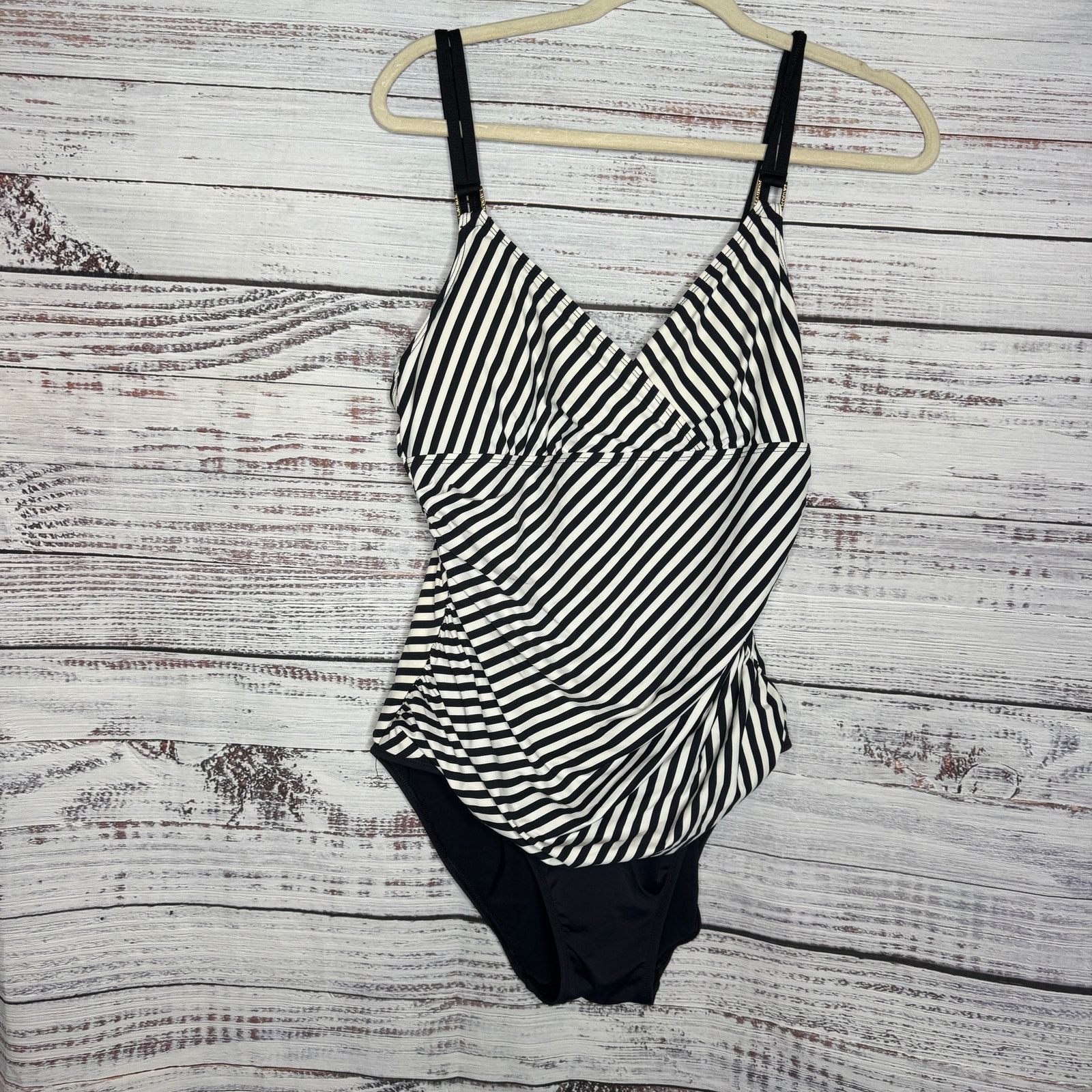Lauren Ralph Lauren Lauren Ralph Lauren Black & White One Piece Swimsuit 14 Size ONE SIZE - 1 Thumbnail
