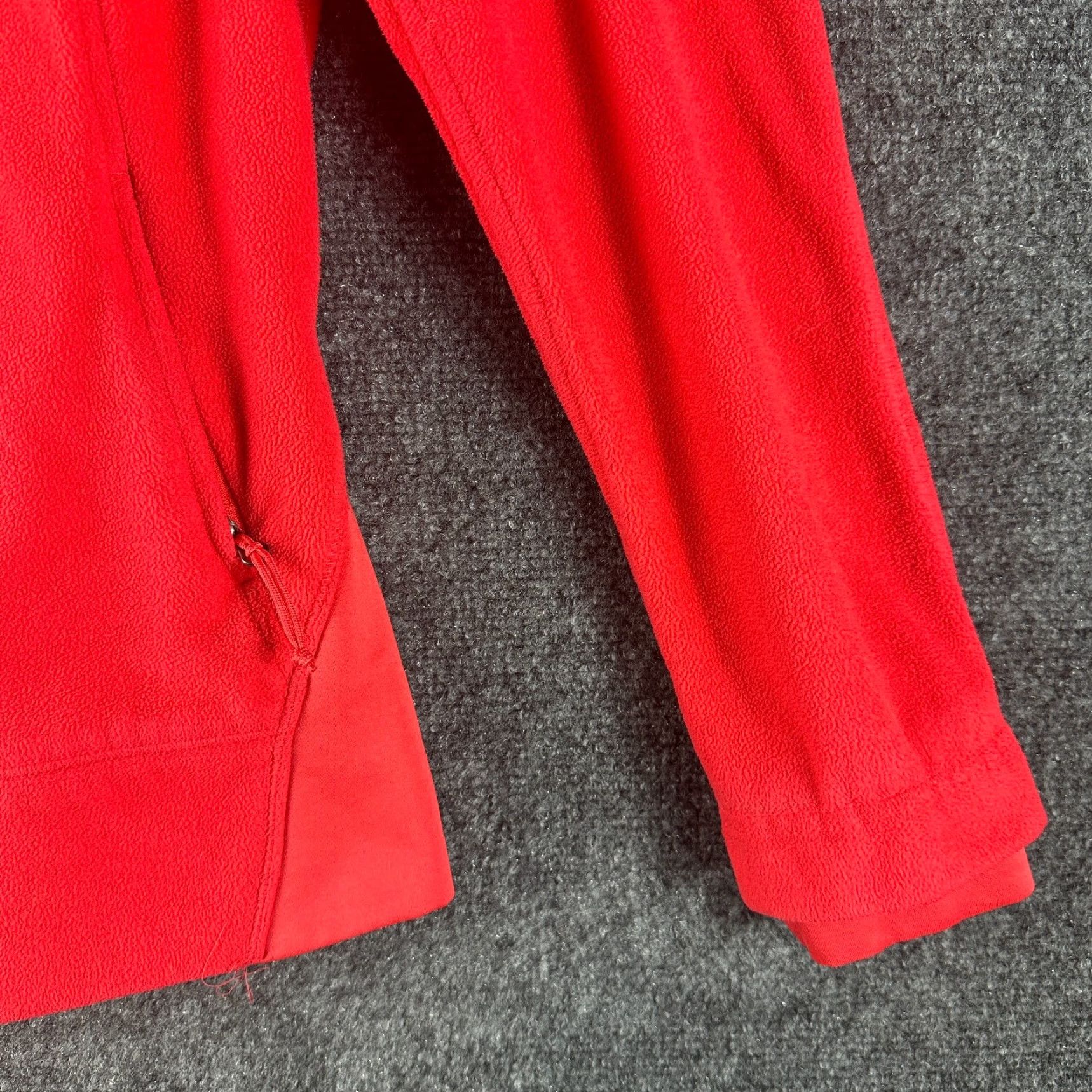 Logo 7 Columbia Jacket Womens XS Red Fleece Hooded Full Zip Pockets Logo Jacket Size XS / US 0-2 / IT 36-38 - 3 Thumbnail