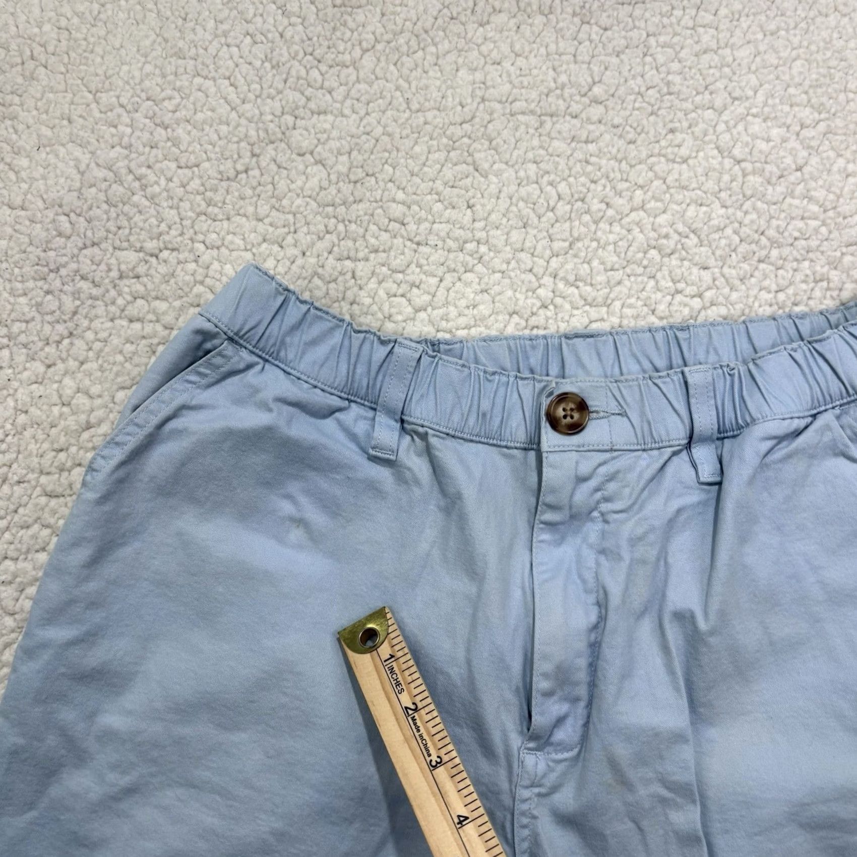 Chubbies Chubbies Shorts Mens Size M Blue Pull On Elastic Flat Front Chino 7" Inseam Size US 31 - 2 Thumbnail