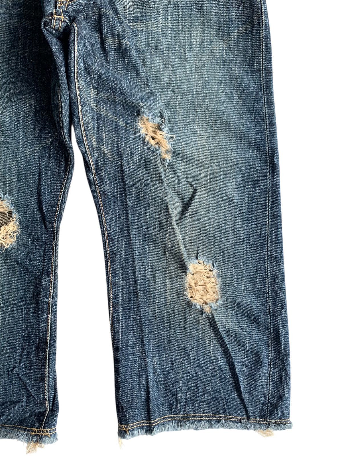 Edwin VINTAGE EDWIN 505 SELVEDGE RUSTY SHORT DISTRESSED DENIM Size US 33 - 9 Thumbnail