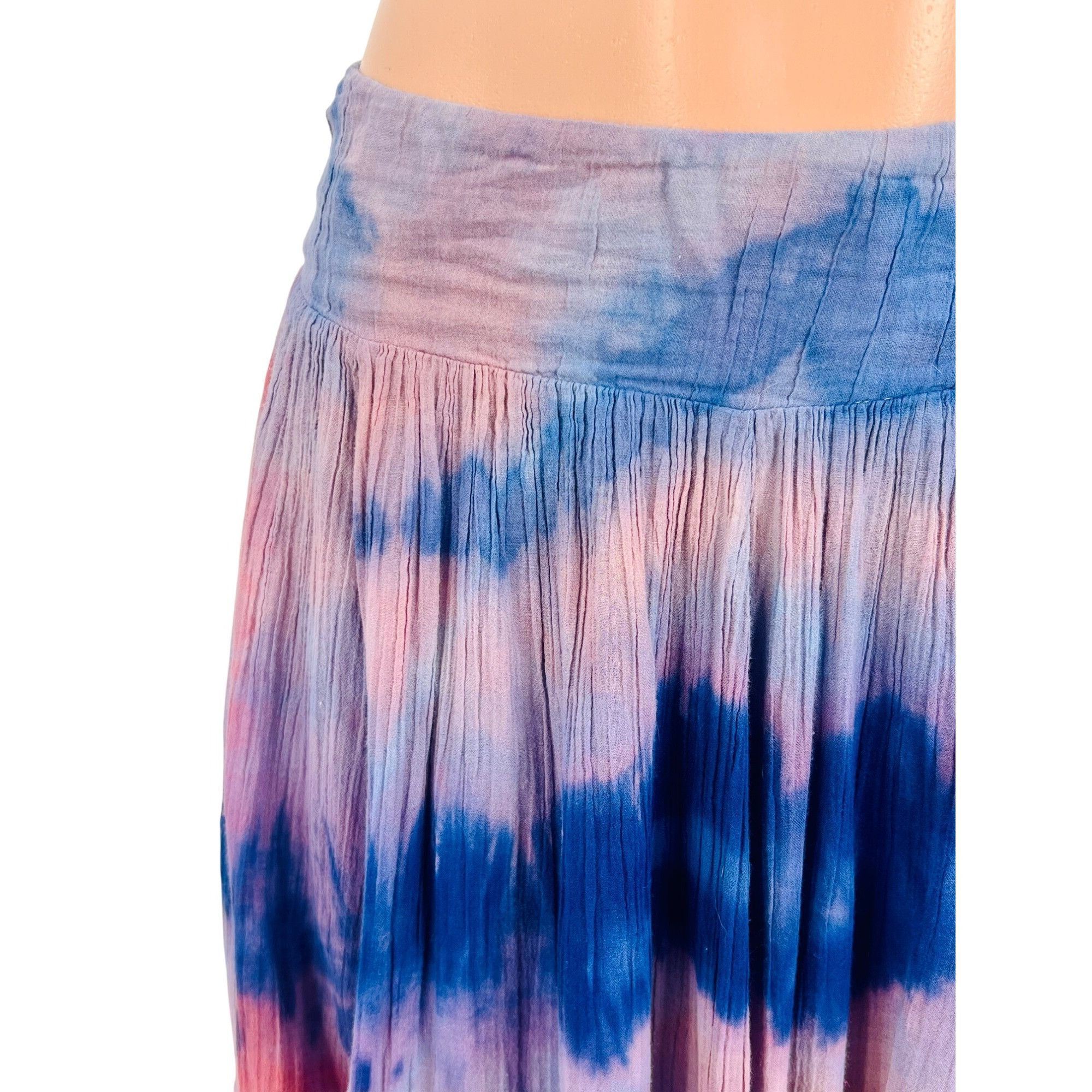 Free People RARE VTG Free People Tie Dye Gauzy Maxi Skirt M | Boho Luxe Size 30" / US 8 / IT 44 - 4 Thumbnail