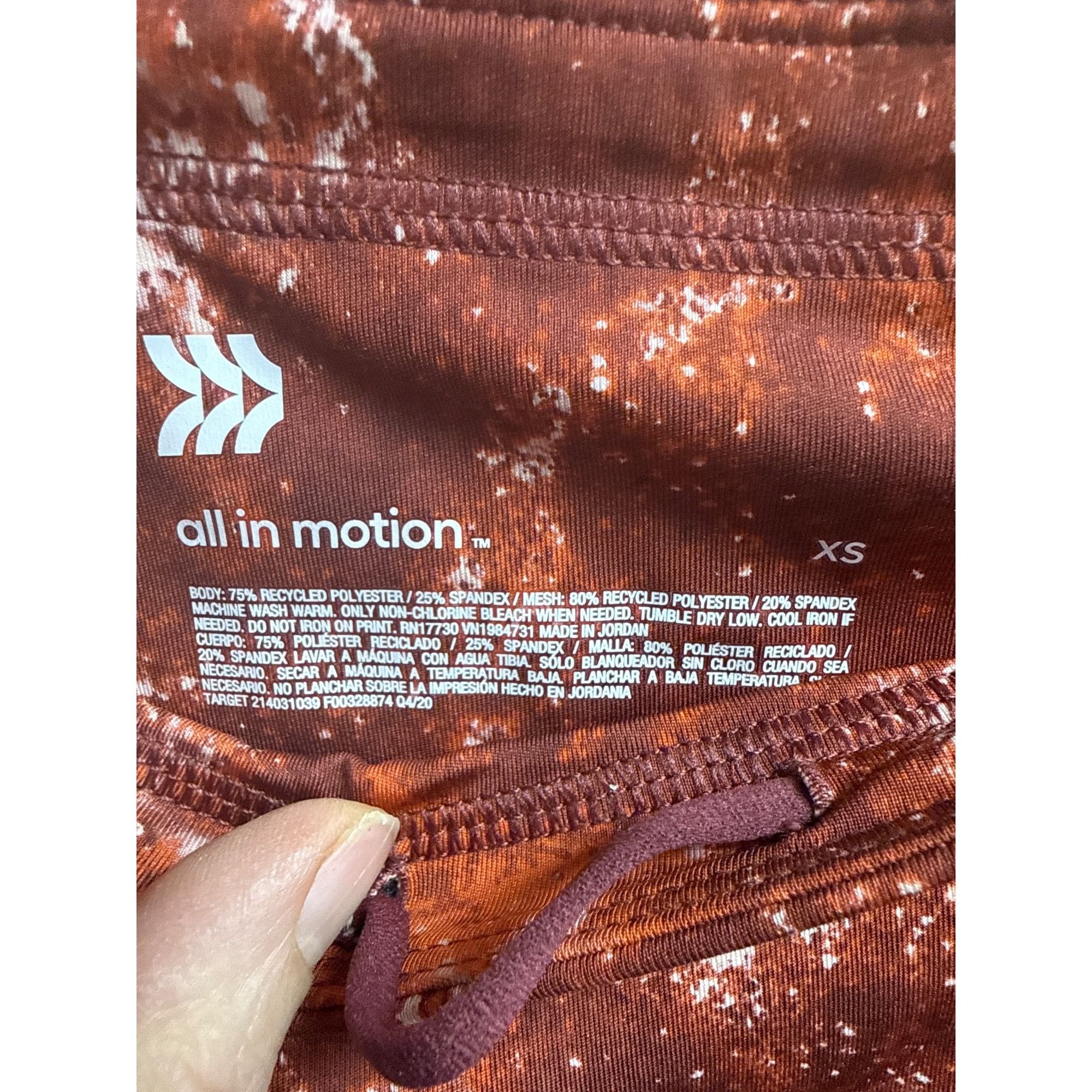 Other All In Motion Red High-Rise XS Womens Leggings With Stash Po Size ONE SIZE - 4 Thumbnail