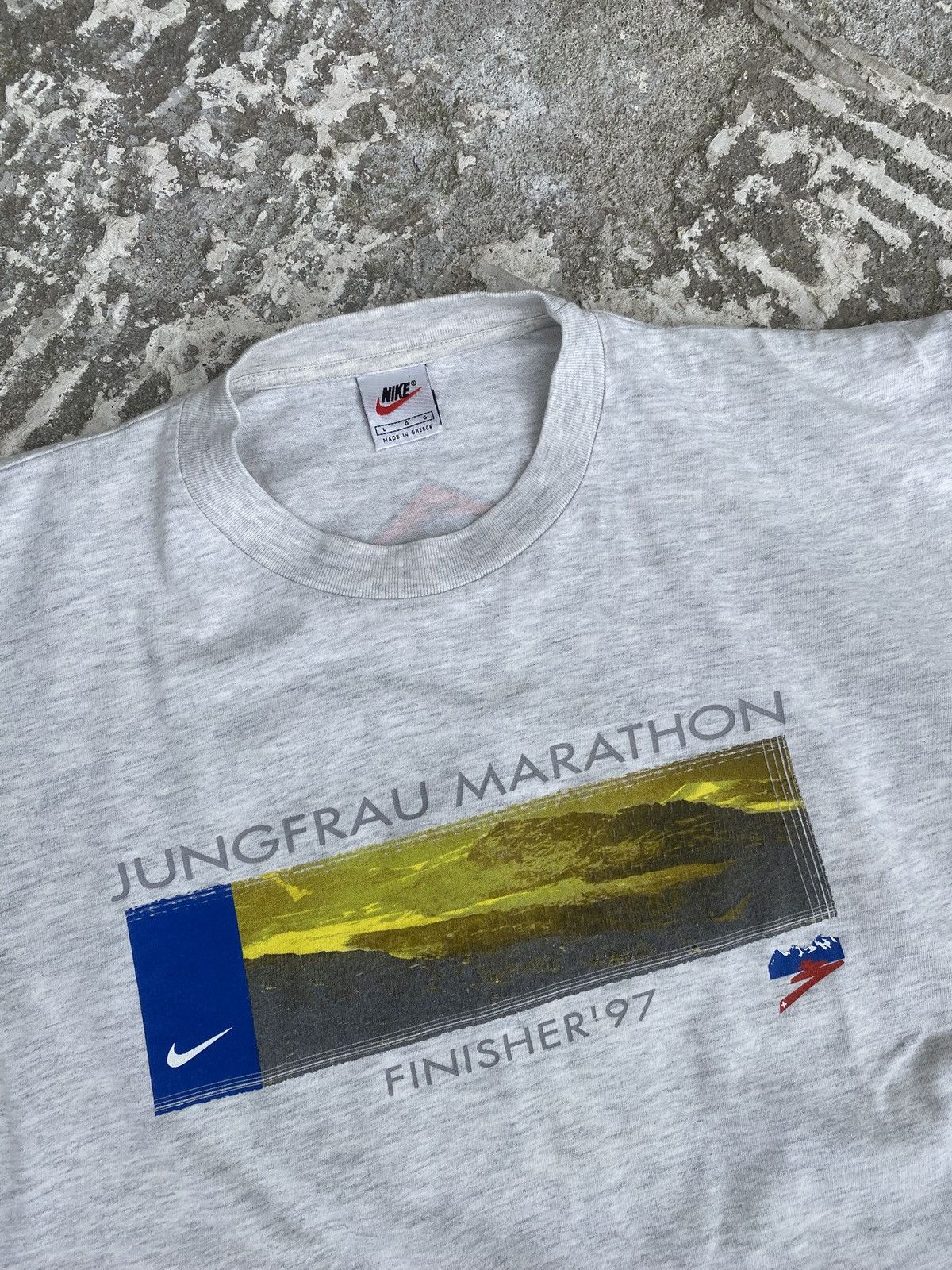 Nike VINTAGE NIKE JUNGFRAU MARATHON 97’ TEE Size US L / EU 52-54 / 3 - 2 Thumbnail