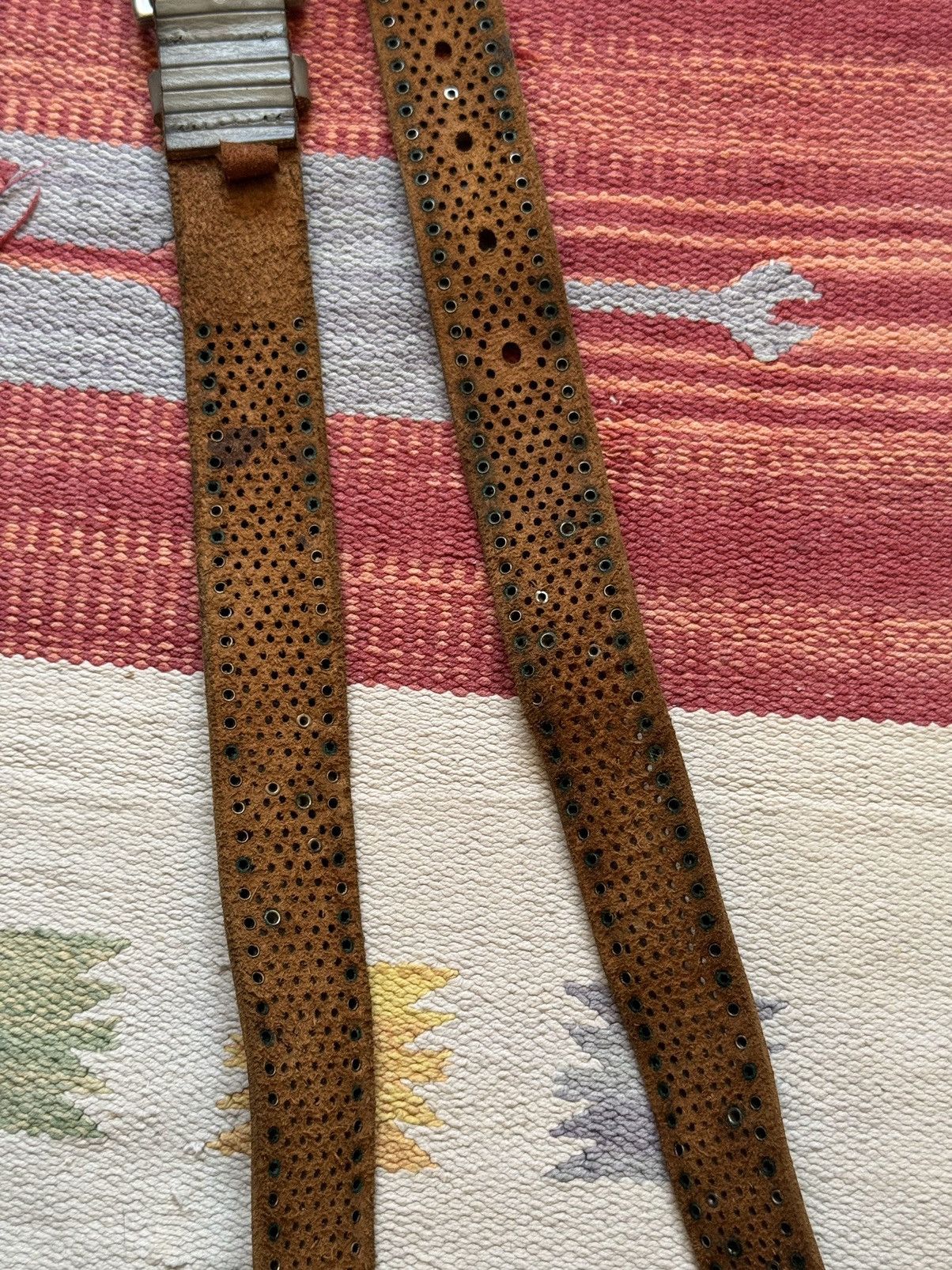 Genuine Leather Vintage 00’s y2k Genuine Leather Japanese Belt Size ONE SIZE - 7 Thumbnail