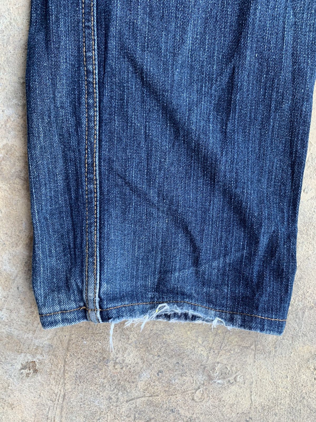 If Six Was Nine × Japanese Brand × Le Grande Bleu (L.G.B.) Rimaster Double Waist Distressed Denim Jeans Size US 34 / EU 50 - 11 Thumbnail