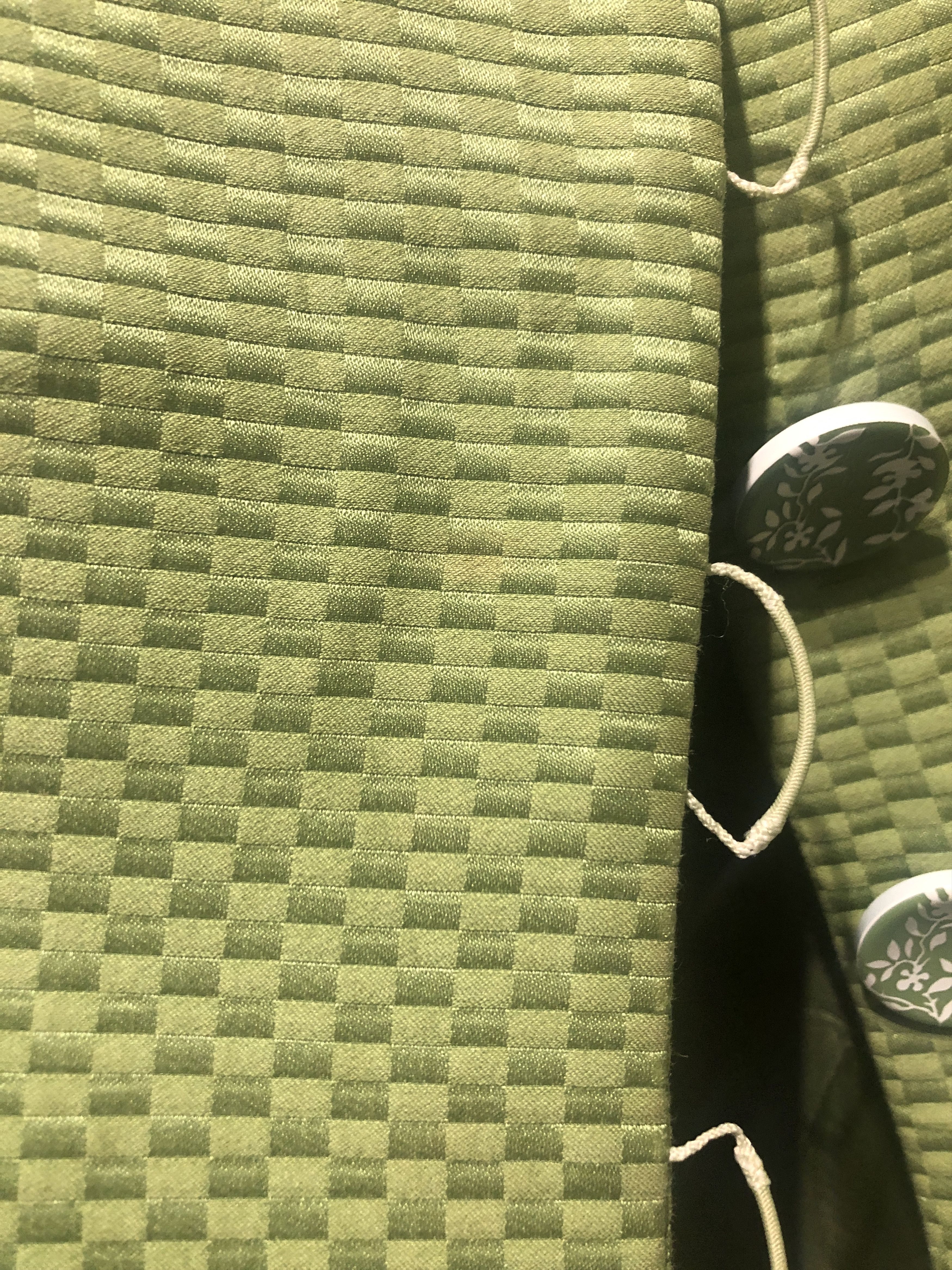 Giorgio Armani Green Silk Textured Fabric Blazer Size M / US 6-8 / IT 42-44 - 11 Thumbnail