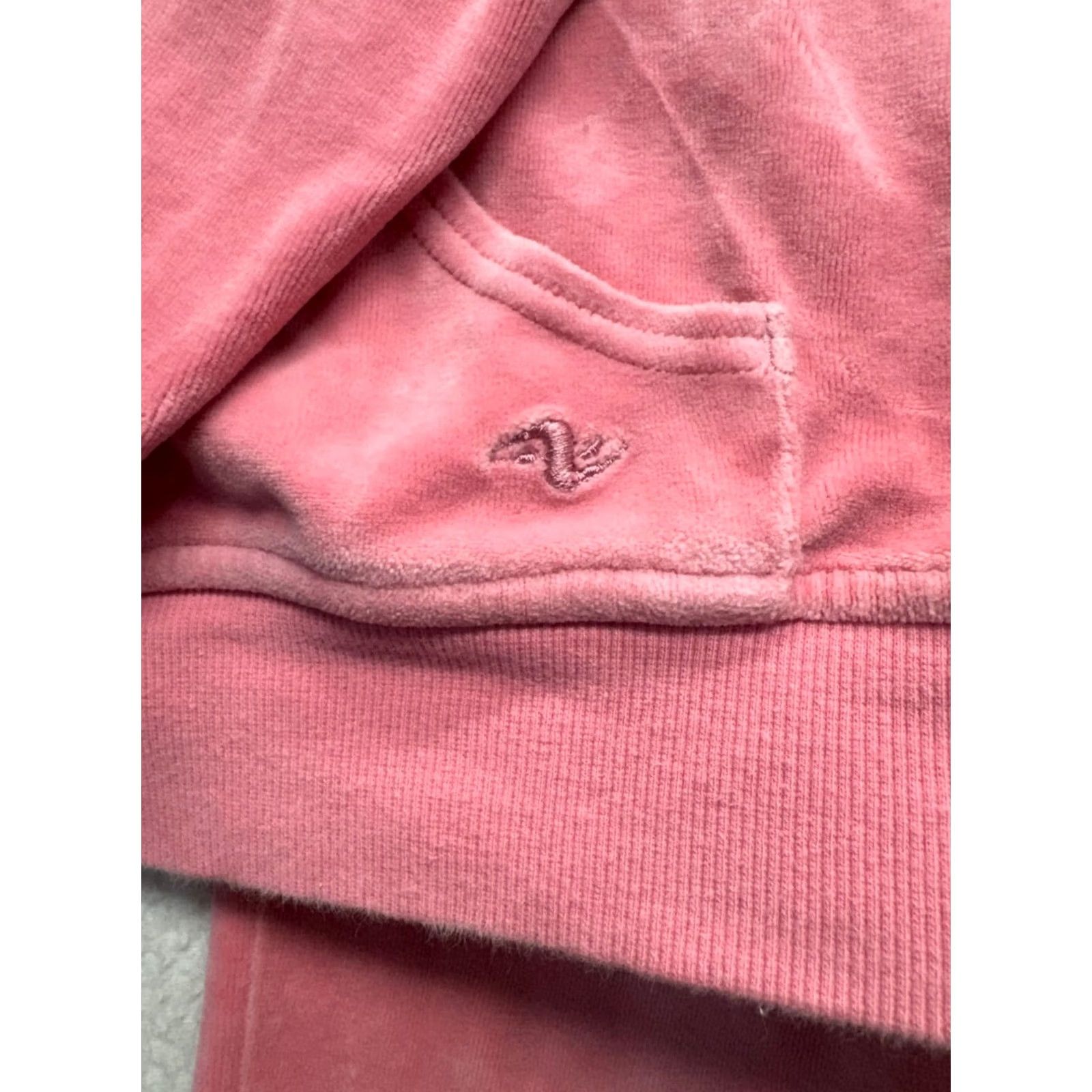 Athletic Works Athletic Works Pink Velour Hoodie & Wide-Leg Pants Set L Unisex Adults Size L / US 10 / IT 46 - 3 Thumbnail