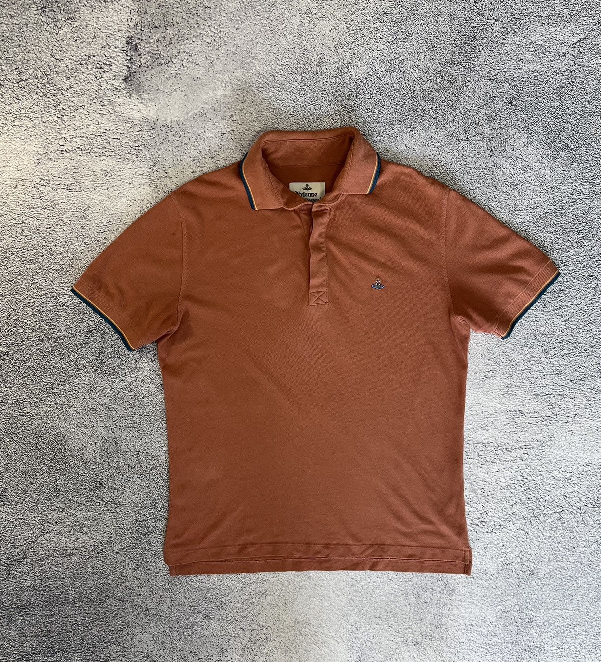 Vivienne Westwood Mens T- Shirt Polos Mini Logo Cotton SizeL
