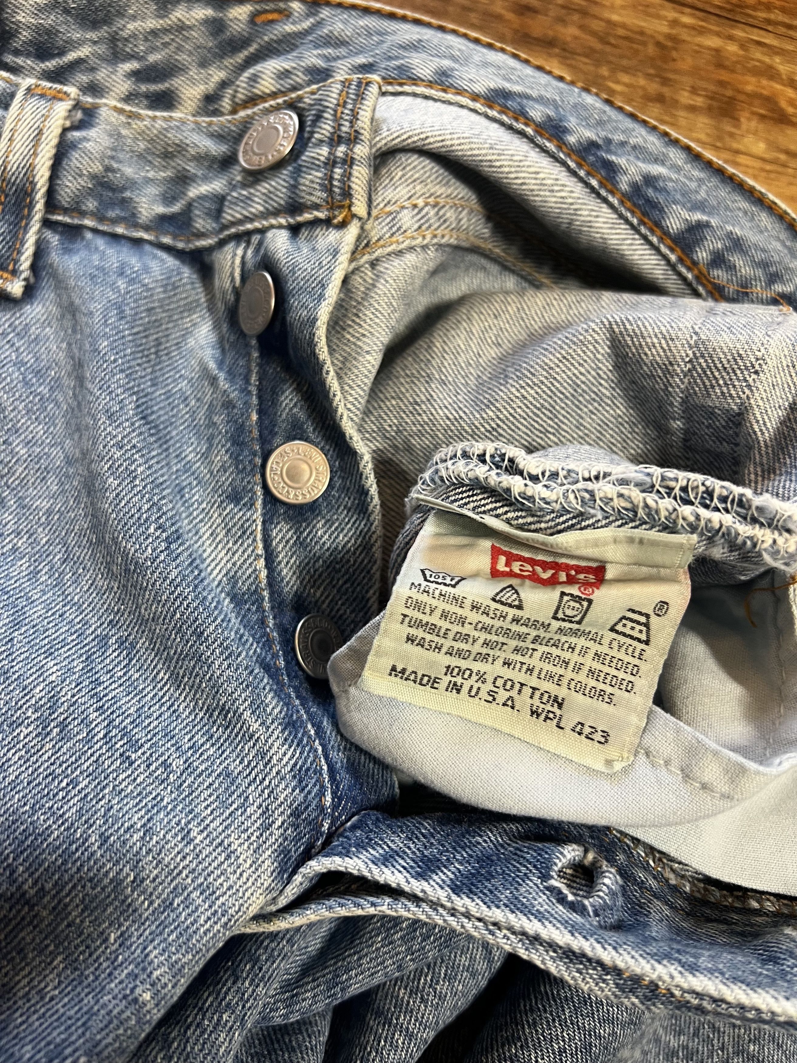 Levi's × Levi's Vintage Clothing × Vintage Vintage 501 Levi's Denim Blue Jean Pants Size US 29 - 8 Thumbnail
