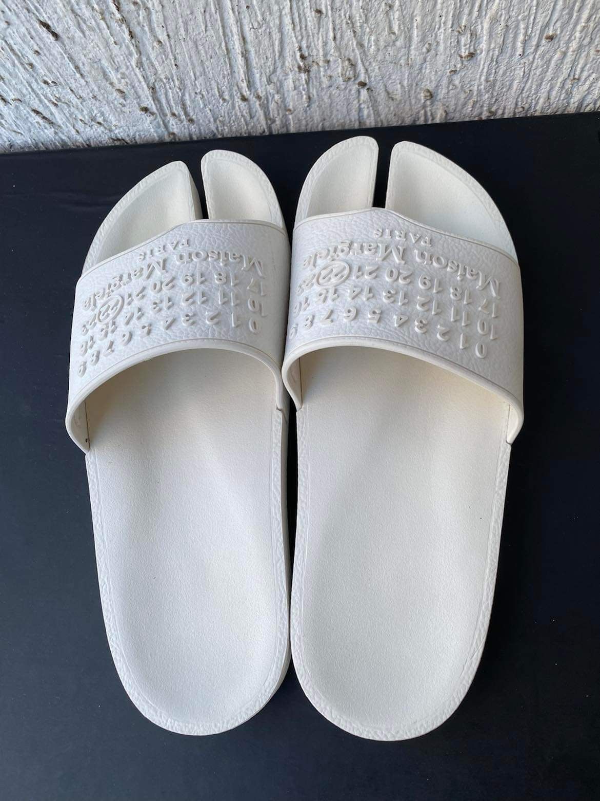 Maison Margiela SS21 white tabs slides Size US 7.5 / EU 40-41 - 3 Thumbnail