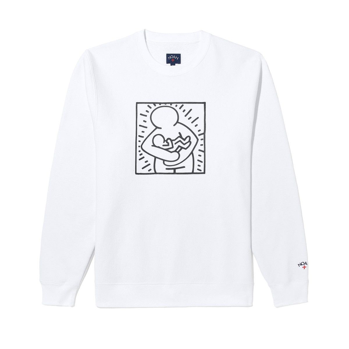 Noah NOAH NYC Keith Haring Crewneck White Size US XL / EU 56 / 4 - 1 Thumbnail