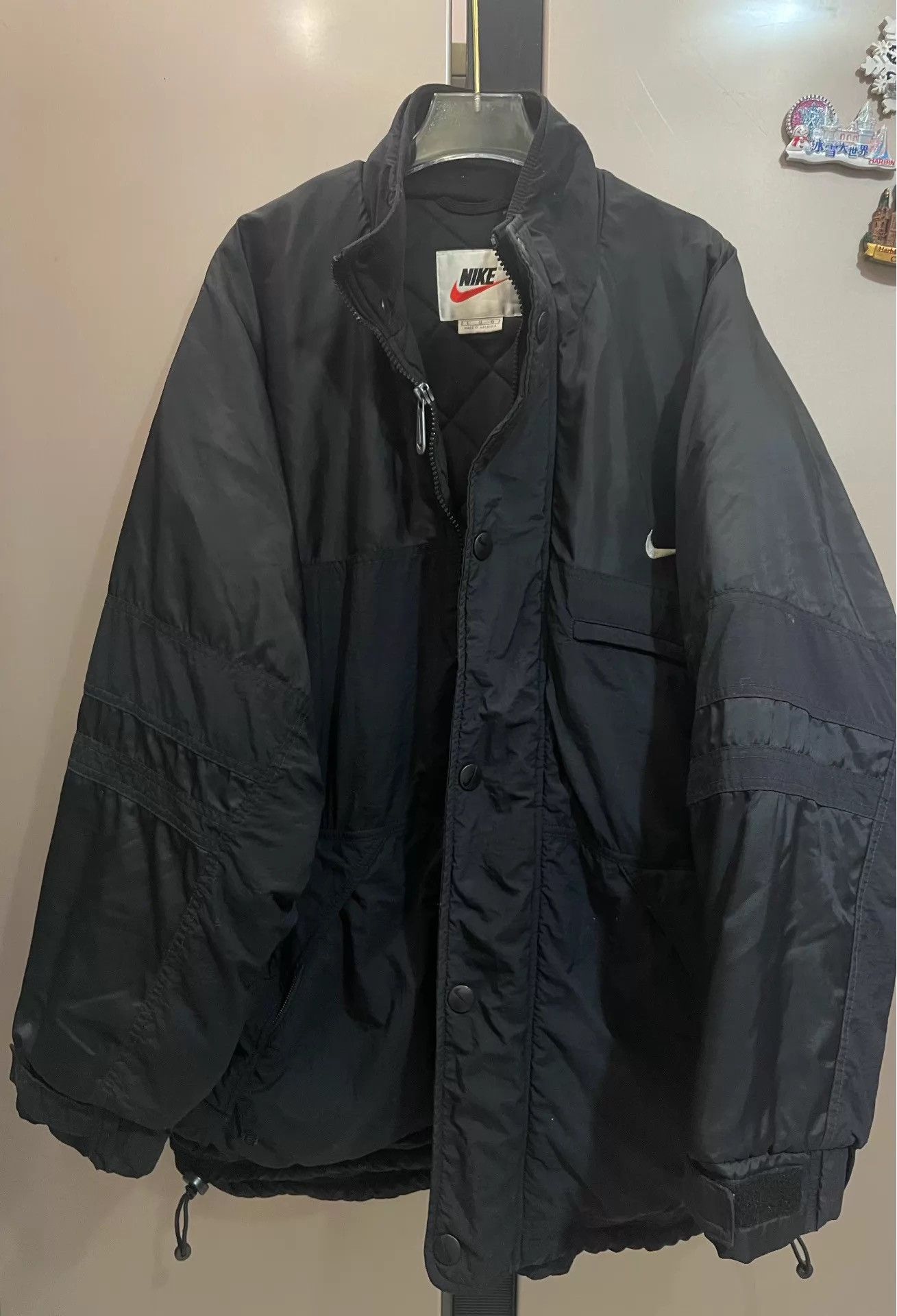 Nike Nike Black Padded Jacket K31 Size US L / EU 52-54 / 3 - 1 Thumbnail