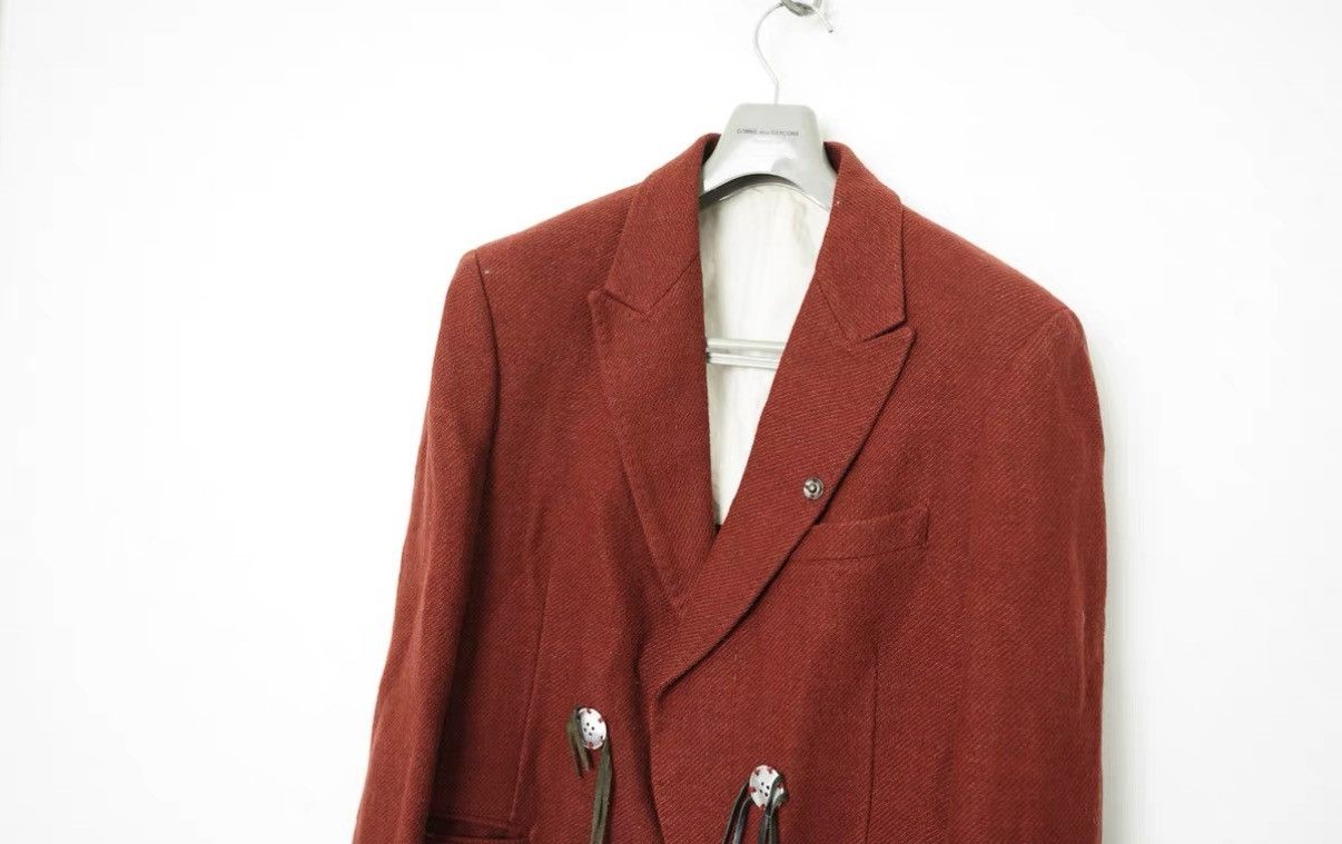 Yohji Yamamoto Yohji Yamamoto Y's Wool Blend Burgundy Jacket Size M / US 6-8 / IT 42-44 - 3 Thumbnail