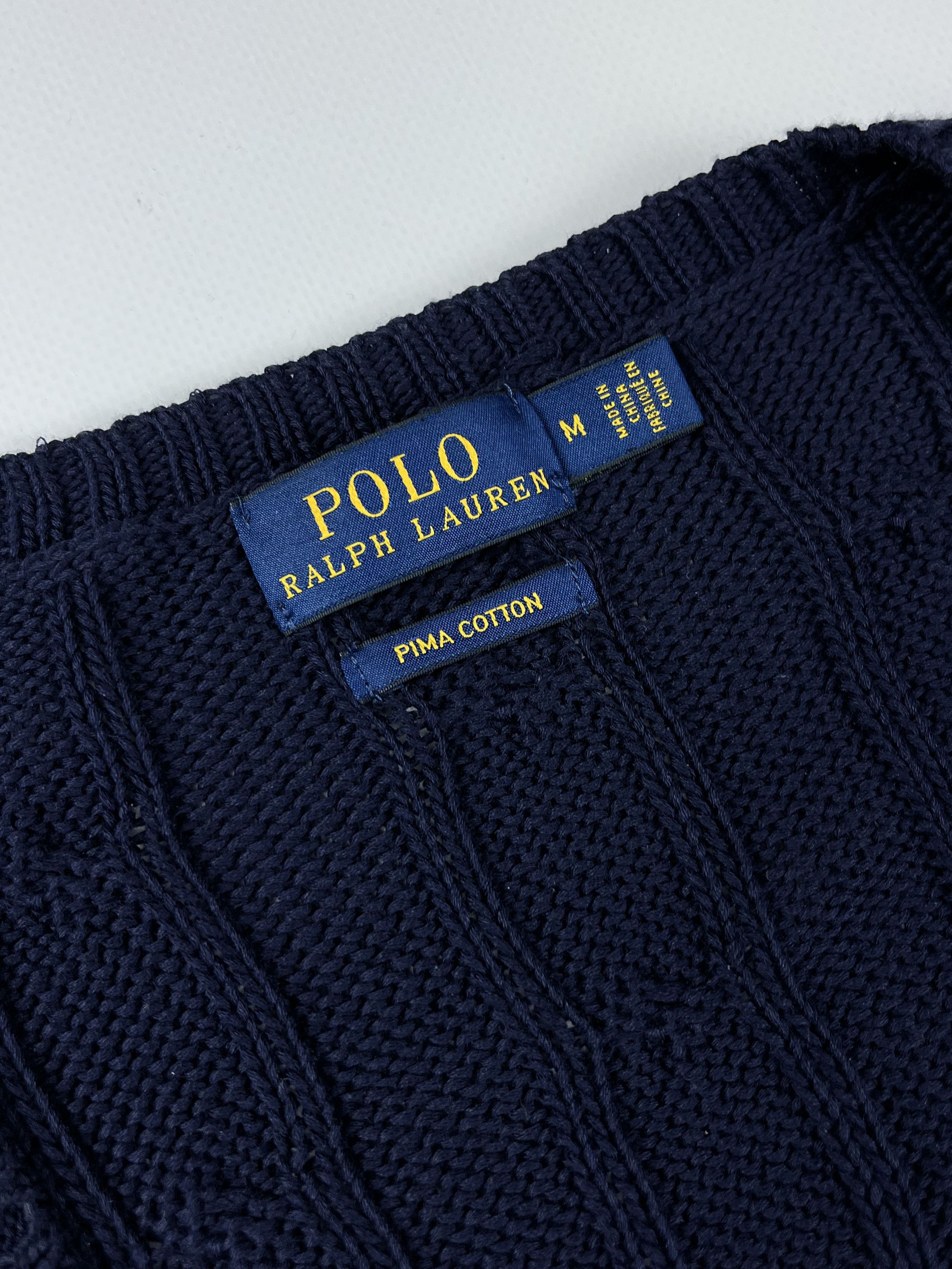 Polo Ralph Lauren × Vintage Ralph Lauren Navy Blue Knit Sweater Size M / US 6-8 / IT 42-44 - 3 Thumbnail
