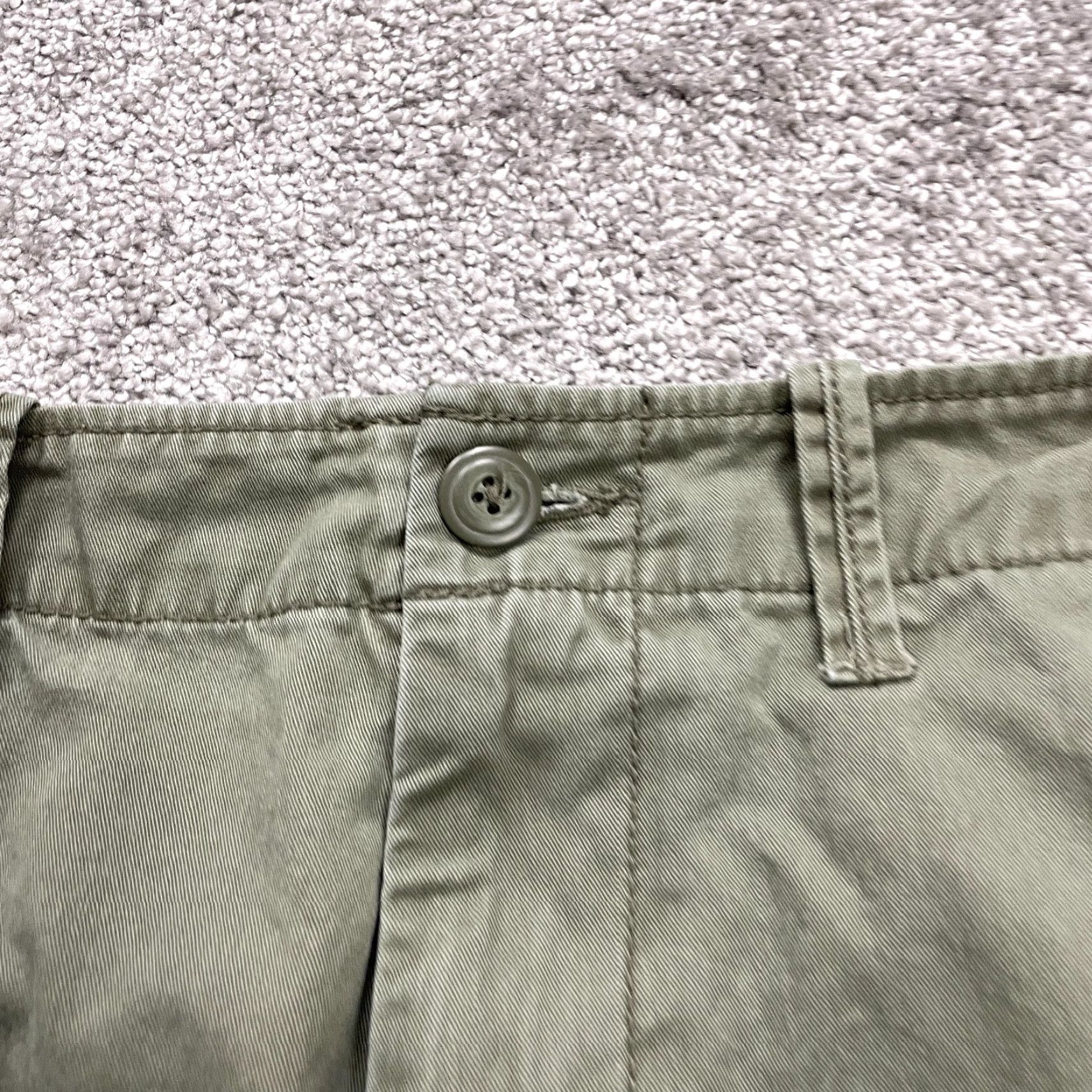 Old Navy NAVY Old Navy Chino Pants Mens 32x29 Army Green Straight Leg Flat Front Pocket Casual Size US 32 / EU 48 - 3 Thumbnail