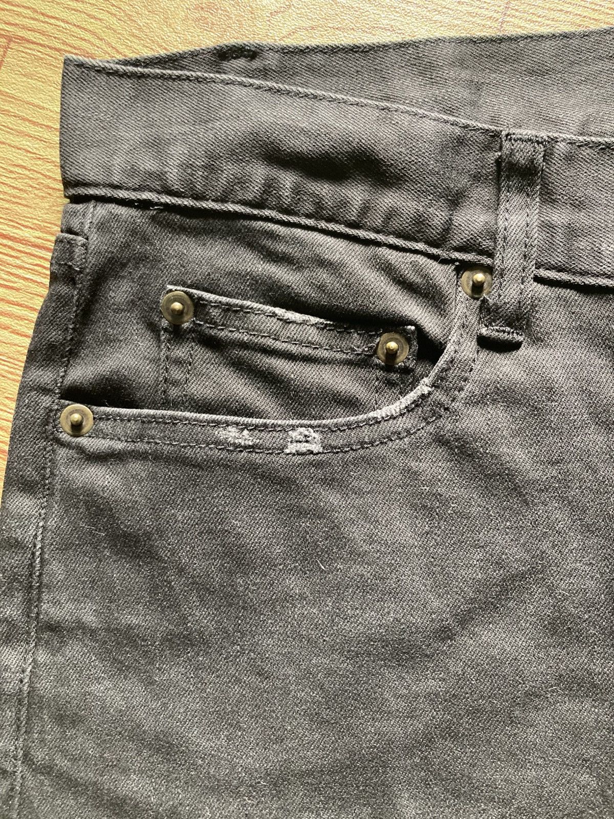 Saint Laurent Paris Saint Laurent x Hedi Slimane Distressed Black Skinny Jeans Size US 32 / EU 48 - 11 Thumbnail