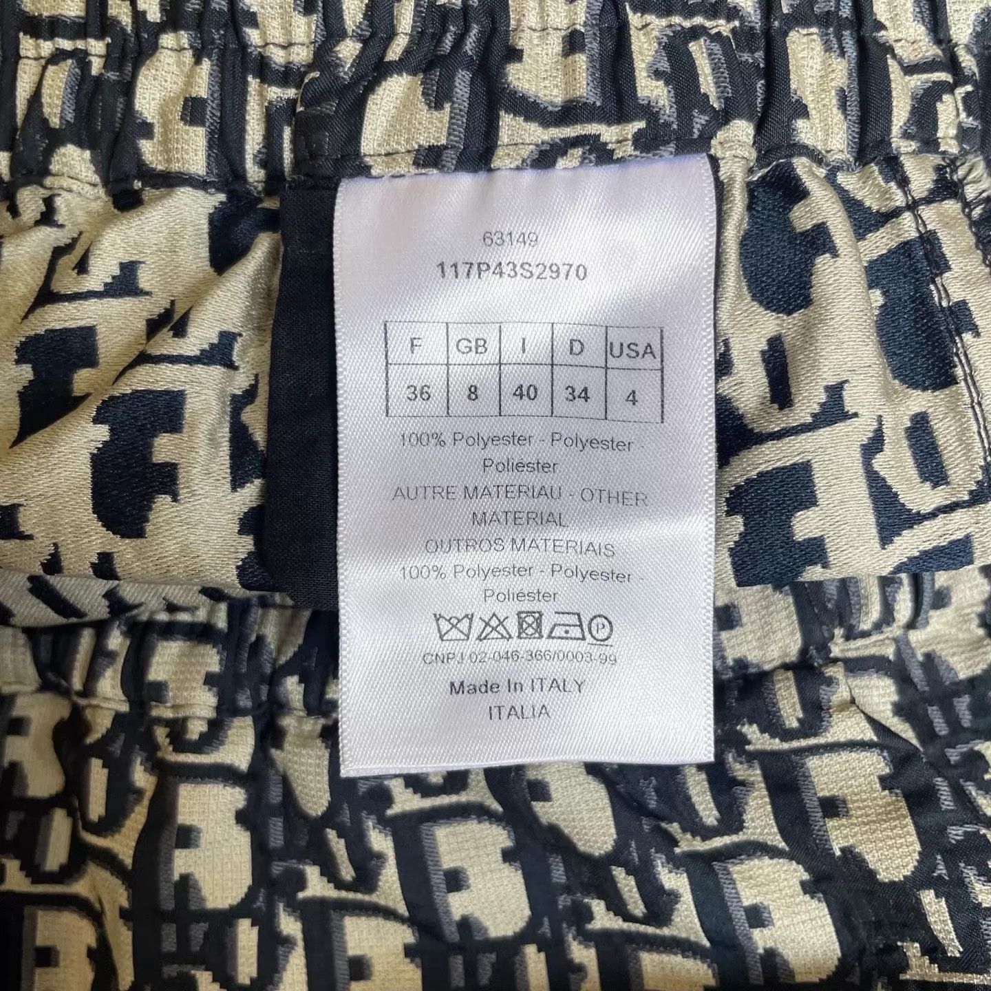 Dior DIOR monogram logo all over print pants Size 26" / US 2 / IT 38 - 6 Thumbnail