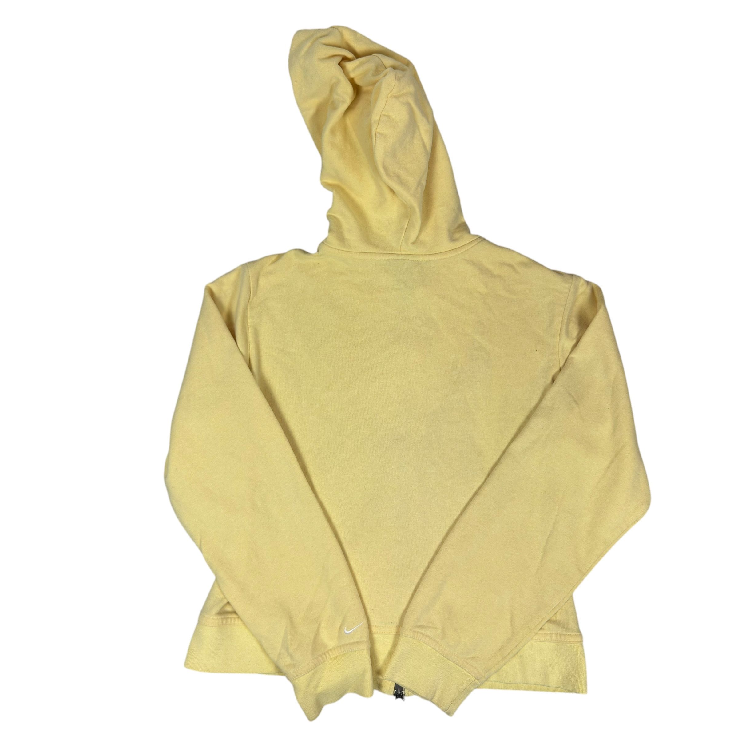 Nike × Vintage Nike Women's Yellow Spellout Long Sleeve Full Zip Hoodie S Size S / US 4 / IT 40 - 6 Thumbnail