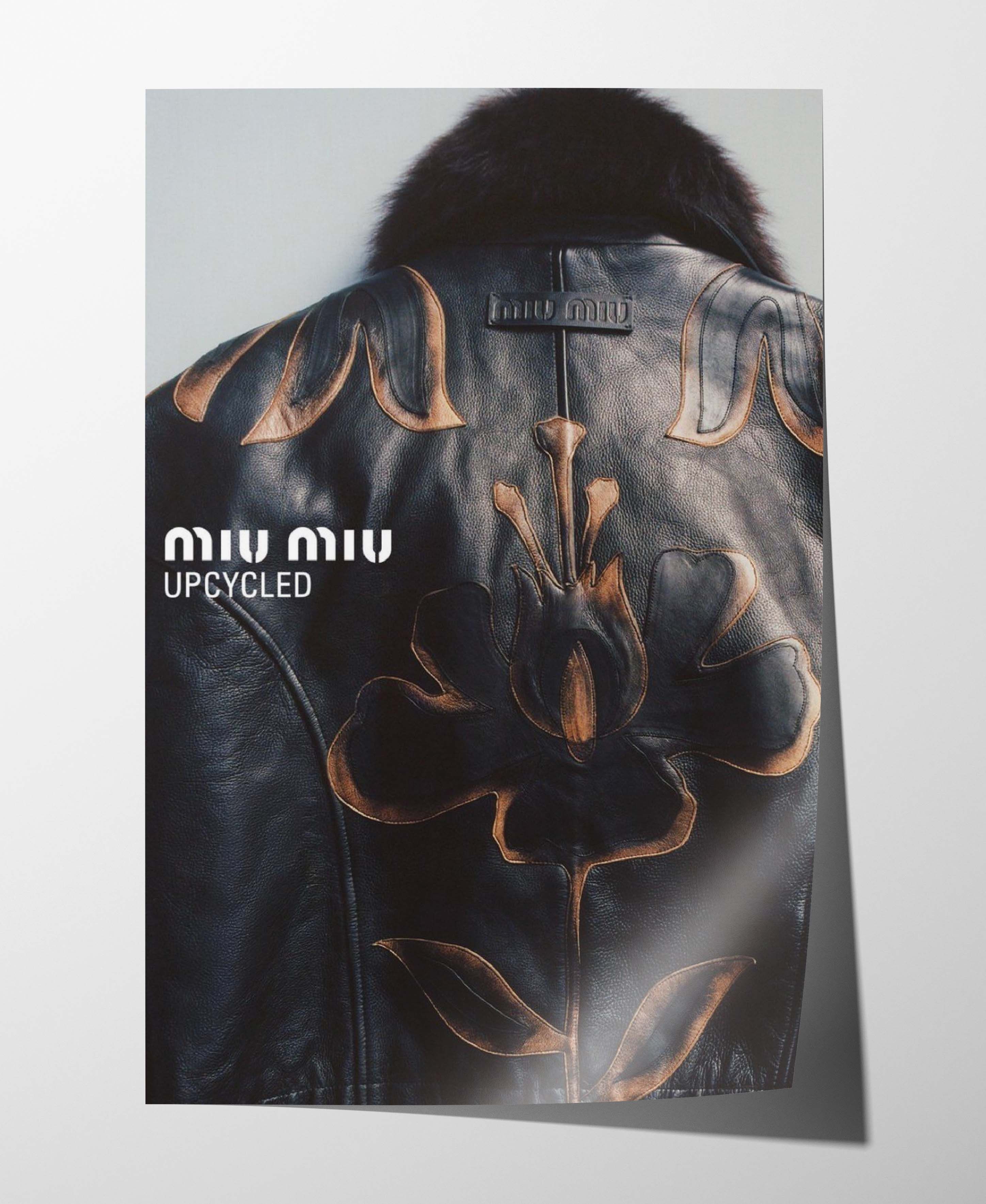 Miu Miu Miu Miu Leather Jacket Poster Gift Vintage Archive Runaway Size ONE SIZE - 2 Thumbnail