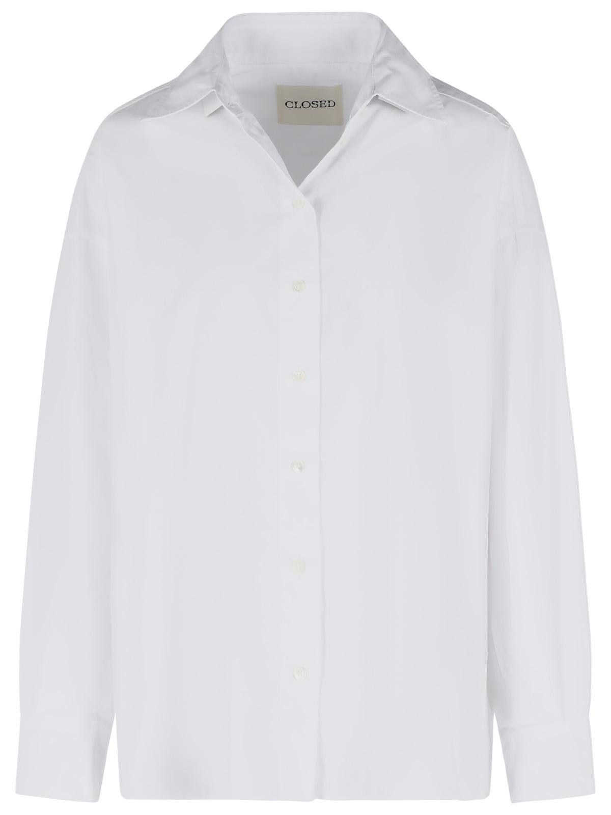 CLOSED CLOSED 'Cape' White Cotton Shirt Size L / US 10 / IT 46 - 1 Thumbnail