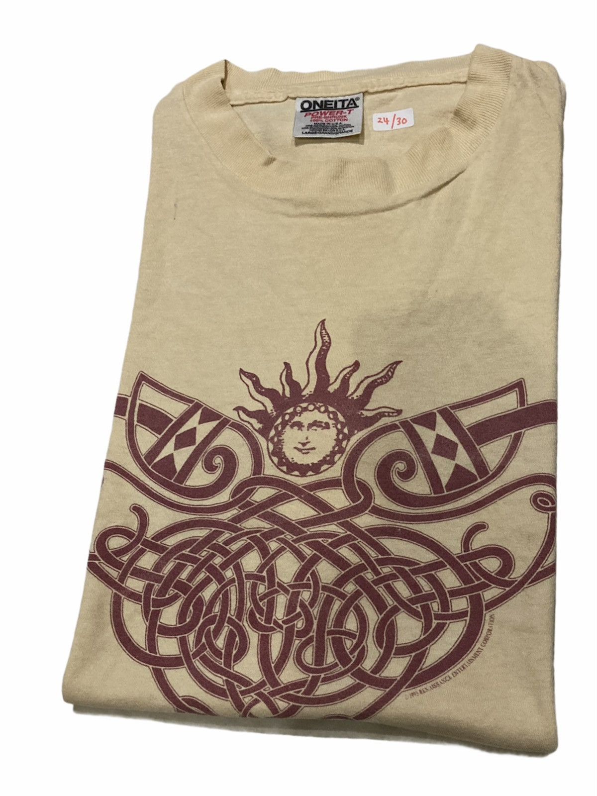Vintage Vintage Distressed 90’s Renaissance Ent Corp T-Shirt Size US XL / EU 56 / 4 - 1 Thumbnail