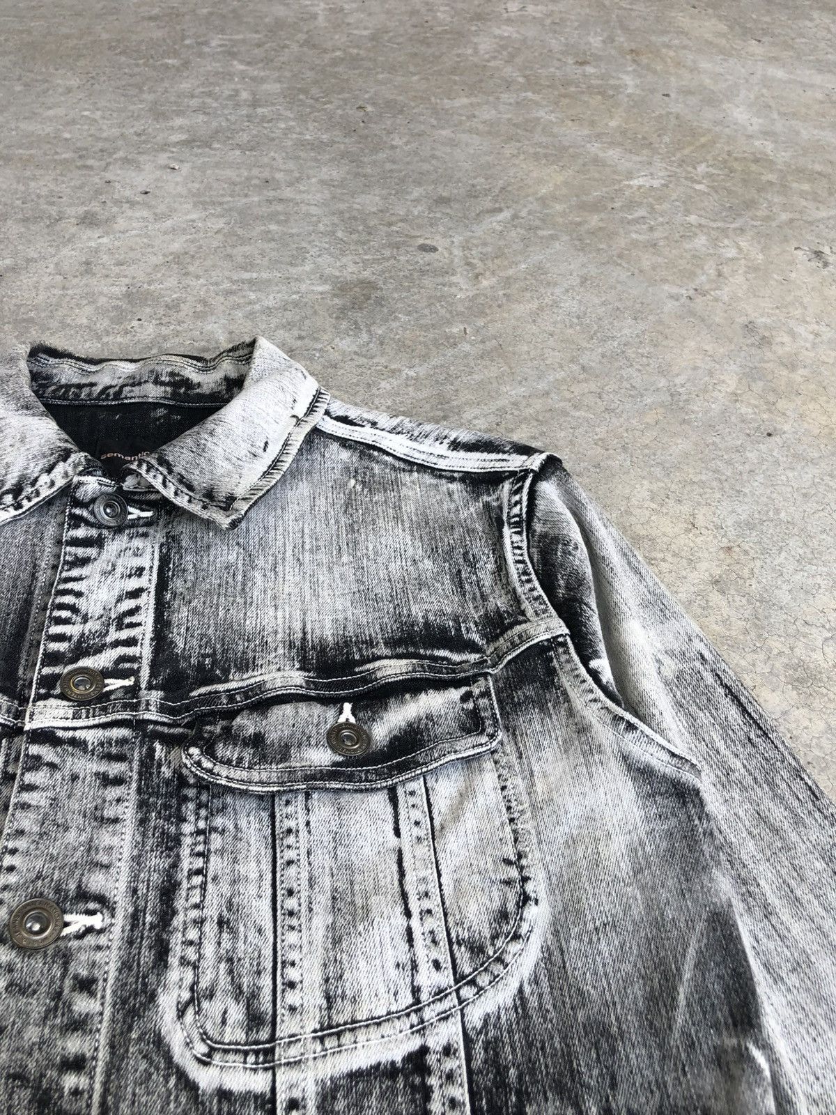 semanticdesign Semantic Design Denim Jacket Distressed Denim Size US M / EU 48-50 / 2 - 8 Thumbnail