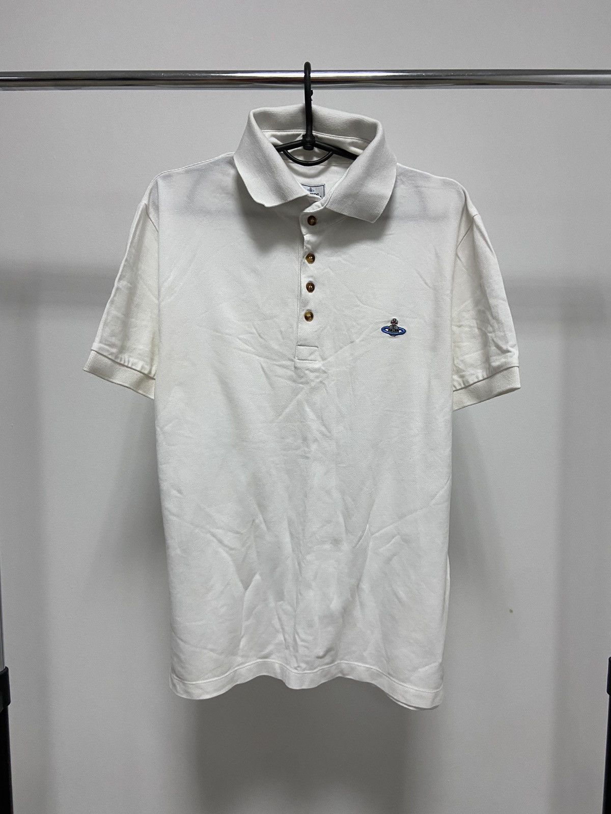 Vivienne Westwood Vivienne Westwood Polo T Shirt Vintage Small Orb Logo Luxury Size US XL / EU 56 / 4 - 1 Thumbnail