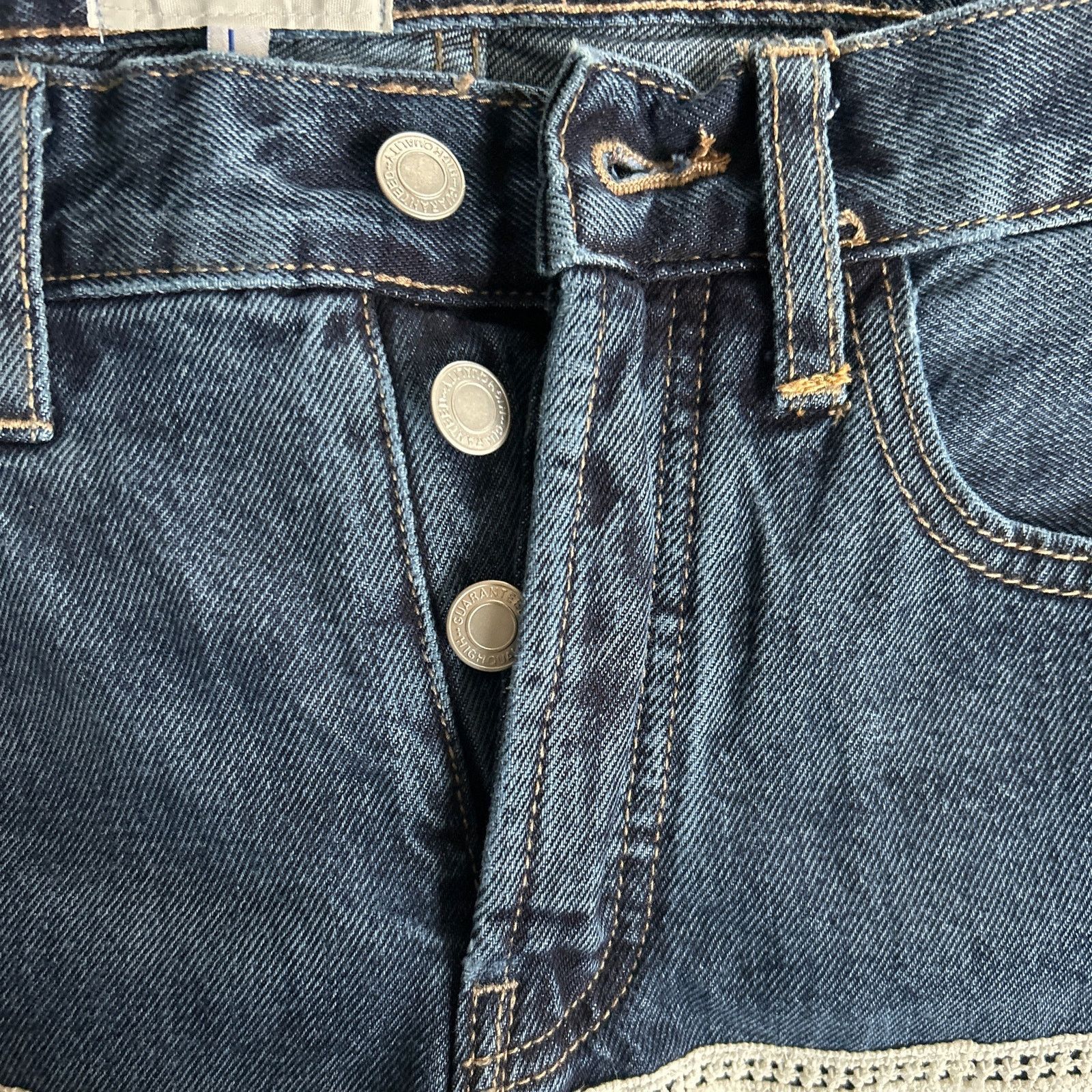 Old Navy Old Navy Womens Button Fly Blue Jeans Large Size 32" / US 10 / IT 46 - 7 Thumbnail