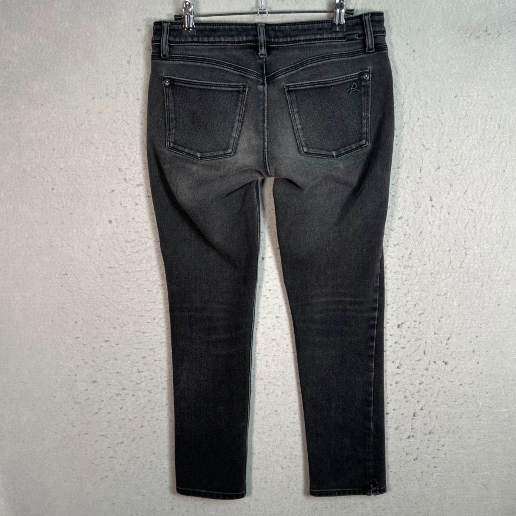 DL1961 DL1961 Black Skinny Jeans Womens Size 28 Cotton/Polyester Blend Stretch Denim Size 28" / US 6 / IT 42 - 2 Thumbnail