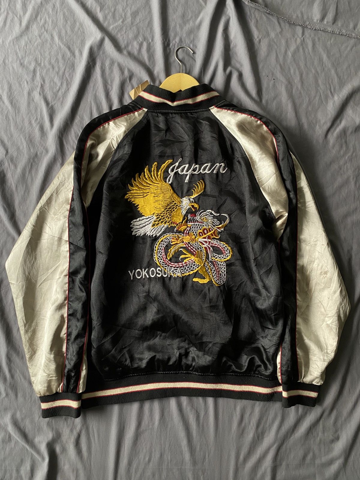 Japanese Brand Vintage Japanese Traditional Sukajan Jacket Japan Yokosuka Size US XL / EU 56 / 4 - 1 Thumbnail