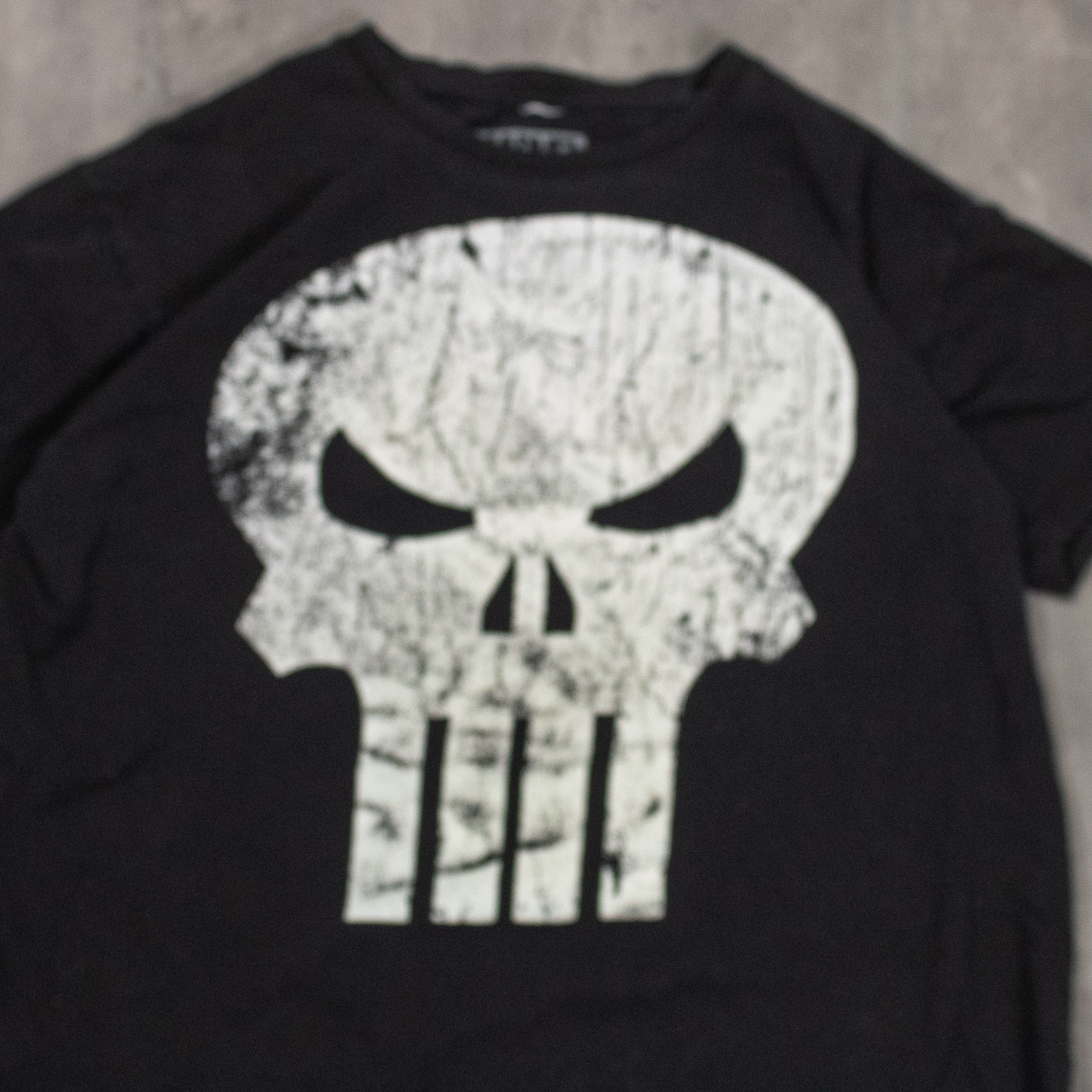 Marvel Comics Marvel Punisher Y2K Goth Grunge Ken Carson Black T-Shirt Size US L / EU 52-54 / 3 - 3 Thumbnail