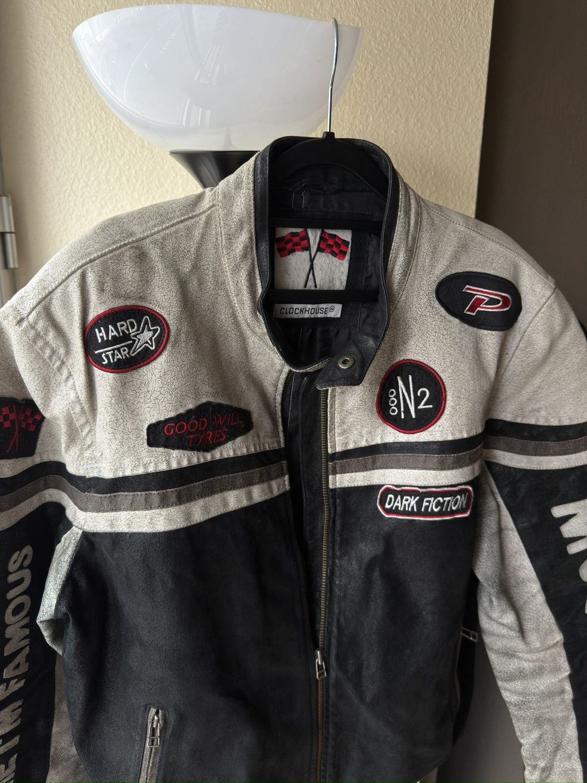 Vintage Racing vintage leather jacket Size US L / EU 52-54 / 3 - 2 Thumbnail