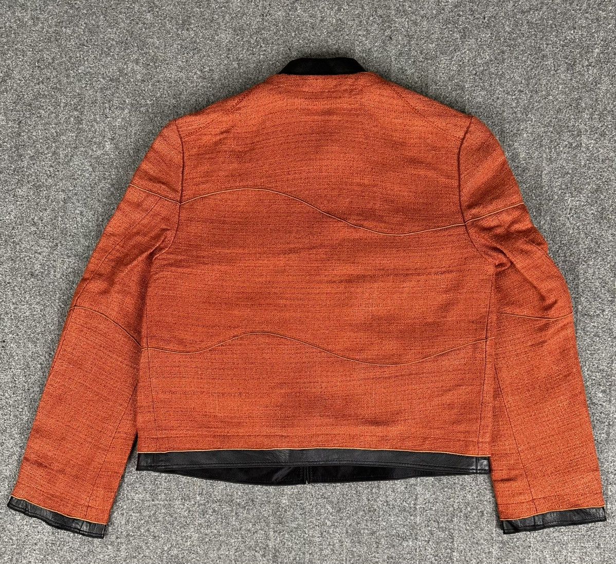 Proenza Schouler Proenza Schouler - Leather Trimmed Tweed Canvas Jacket Size XS / US 0-2 / IT 36-38 - 9 Thumbnail