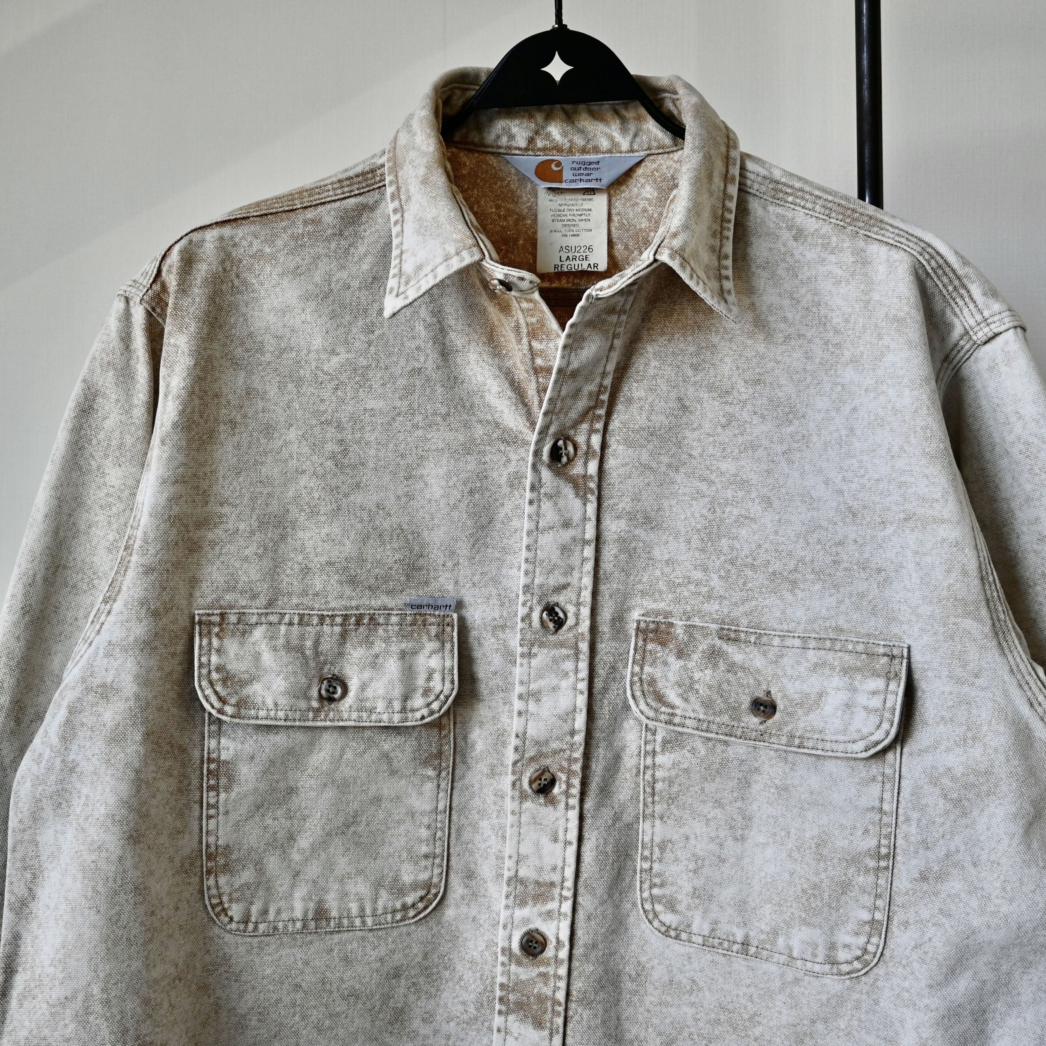 Carhartt VTG Carhartt acid brown duck work shirt, made in USA Size US L / EU 52-54 / 3 - 7 Thumbnail