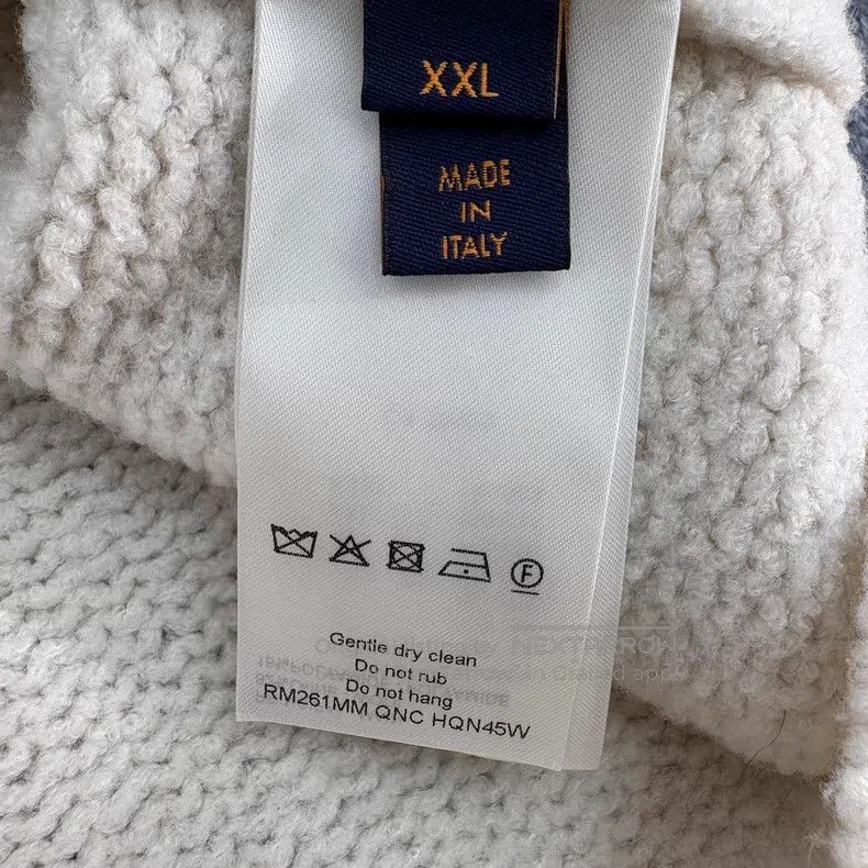 Louis Vuitton Louis Vuitton Intarsia logo teddy sweater Size US XXL / EU 58 / 5 - 8 Thumbnail