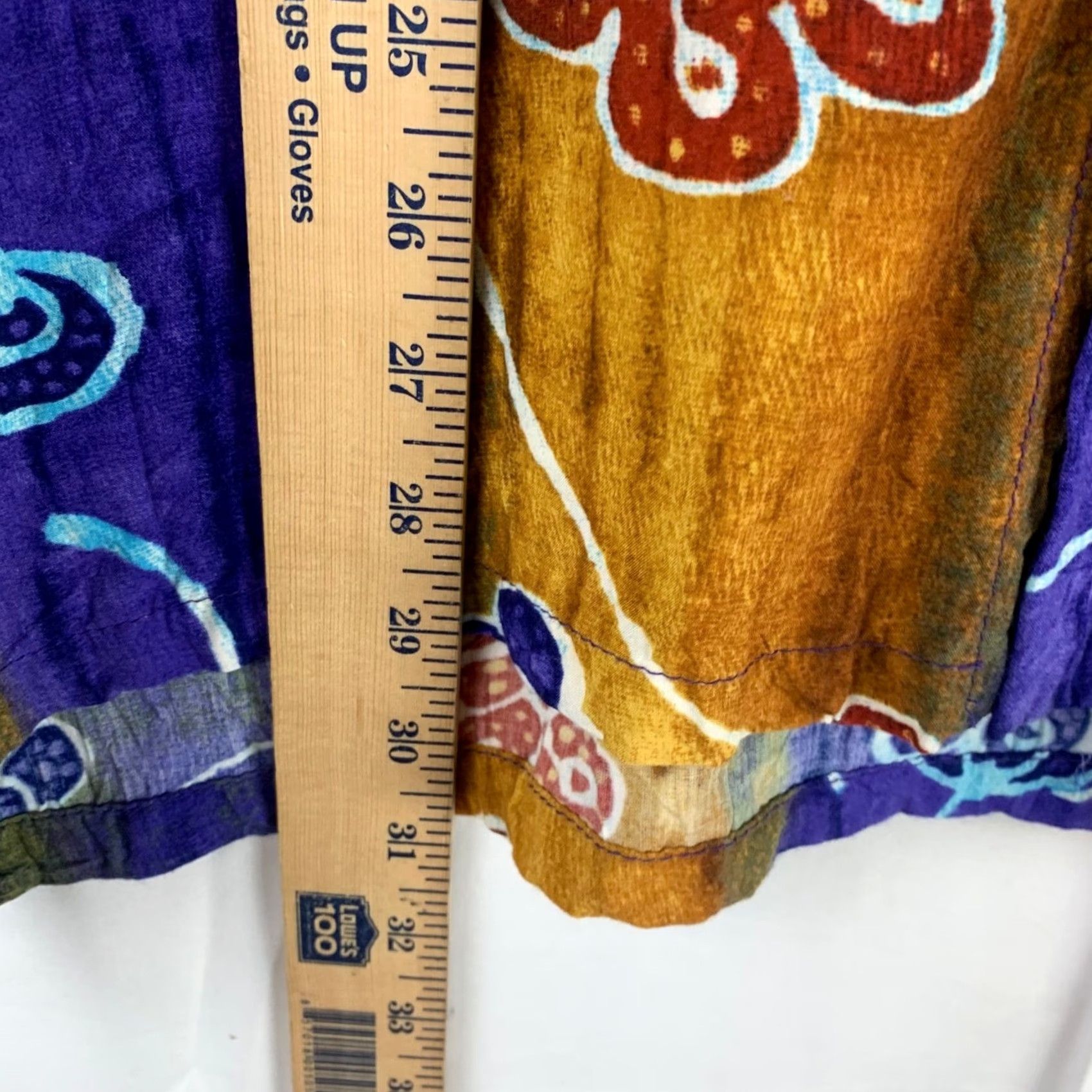 Jams World VINTAGE Jams World Button-Down Shirt Mens XL Purple Yellow Floral Charms Made in Hawaii Size US XL / EU 56 / 4 - 4 Thumbnail