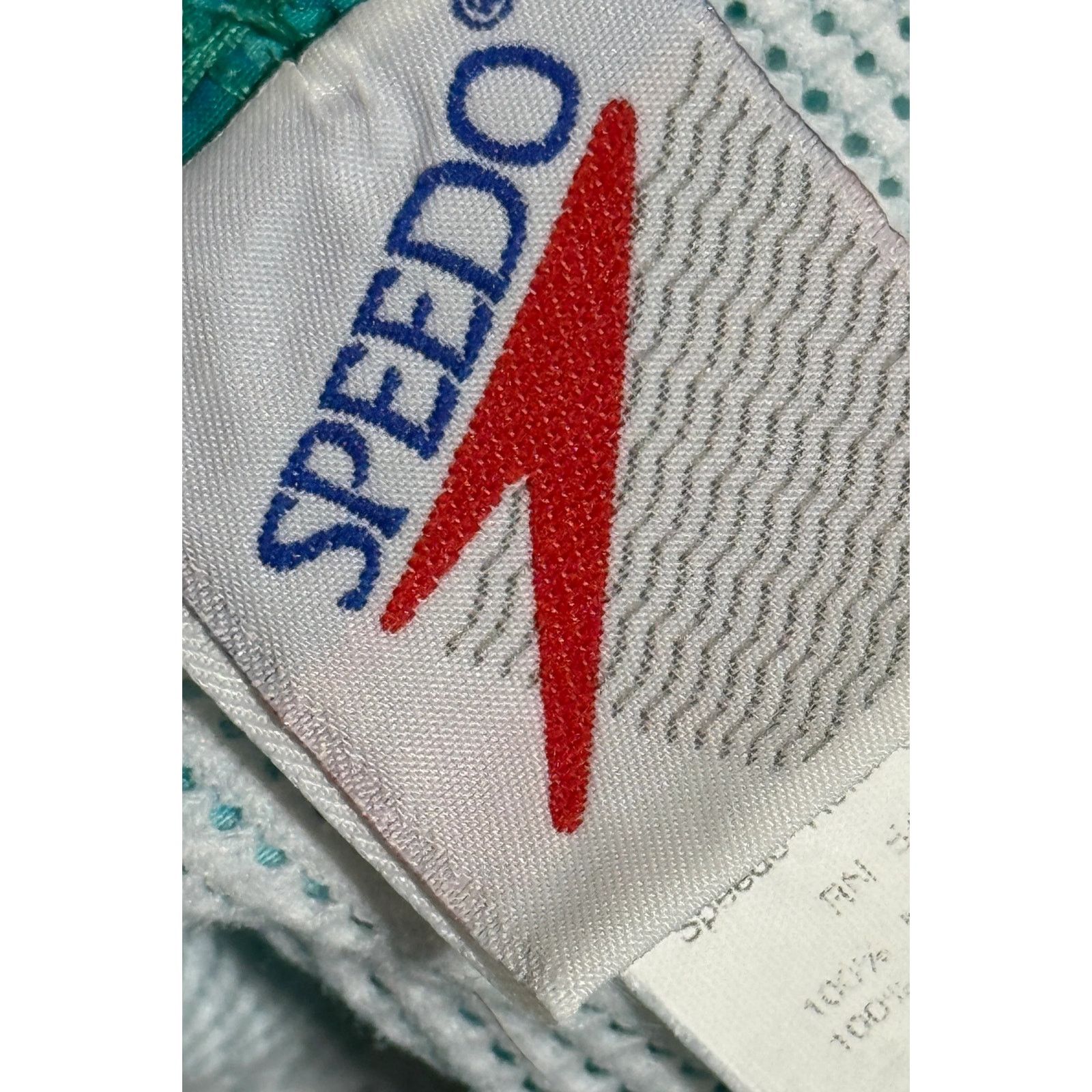 Speedo 1990’s Speedo Made in USA Leafy Print 4” Swim Trunks (Large) Size US 36 / EU 52 - 2 Thumbnail