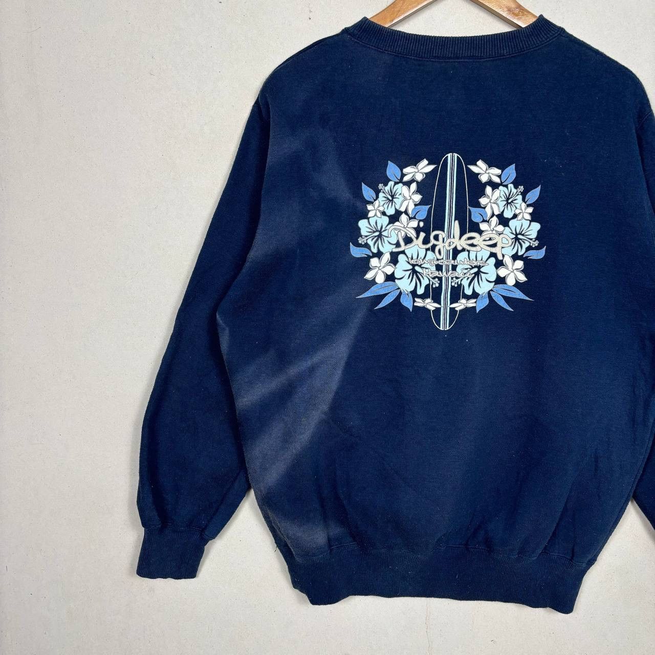 Dig Deep Vintage y2k Dig Deep Longboard Hawaii Surf Sweatshirt Size US M / EU 48-50 / 2 - 3 Thumbnail