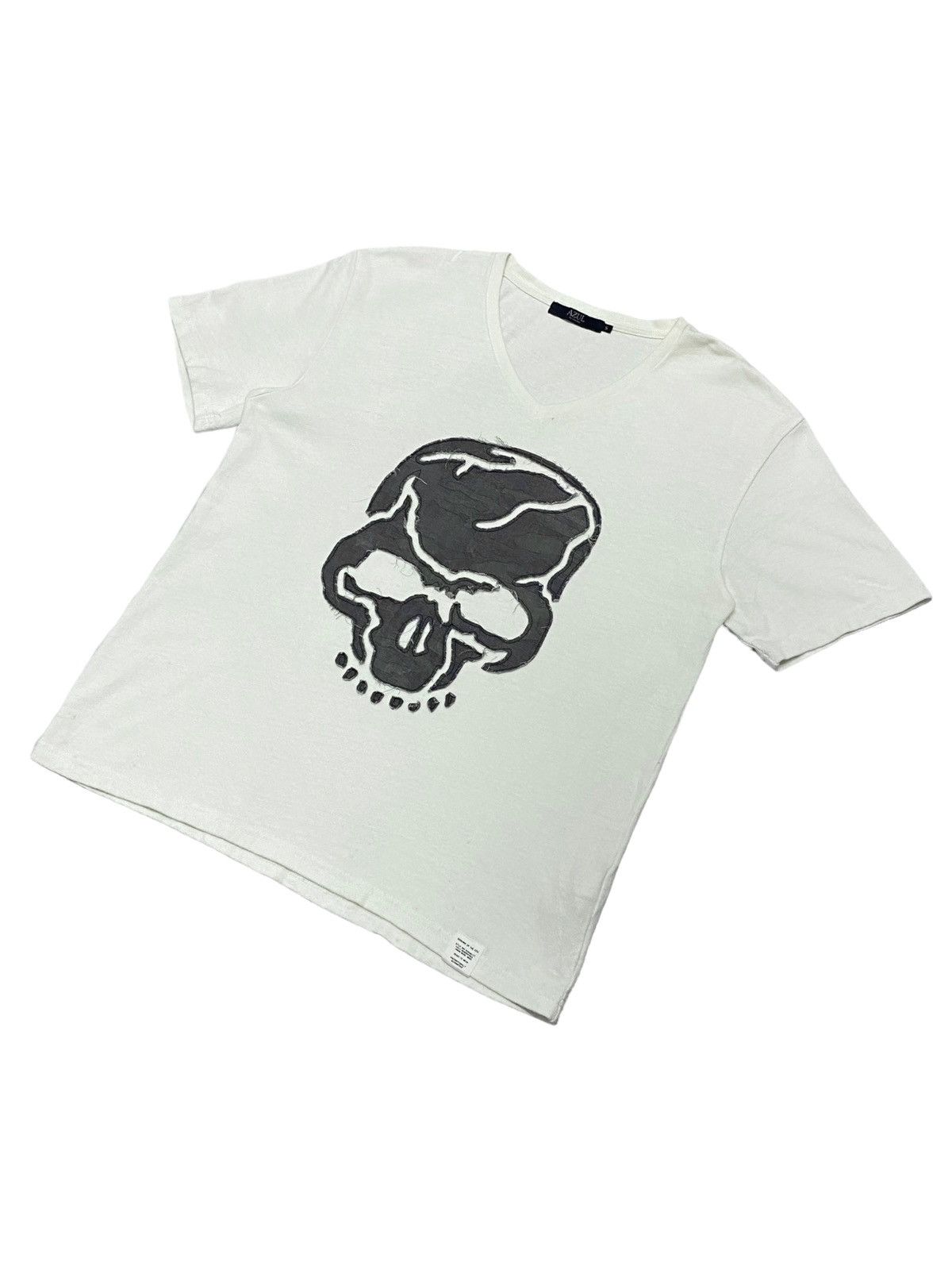 20471120 Azul Tee Brand Art of Skull Patches Front V Collar Size US M / EU 48-50 / 2 - 2 Thumbnail