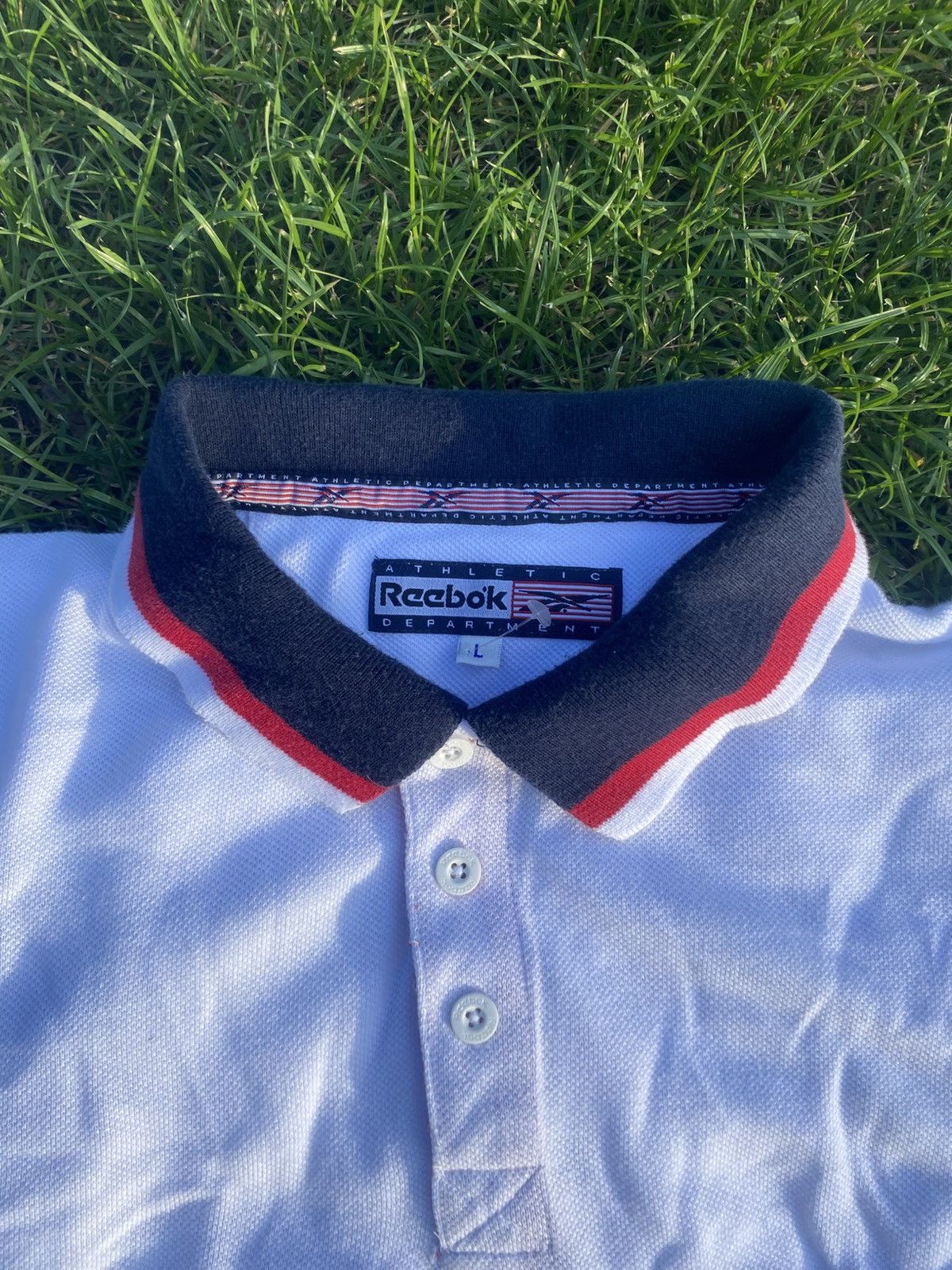 Reebok Vintage 2000’s Reebok Polo Size US L / EU 52-54 / 3 - 3 Thumbnail