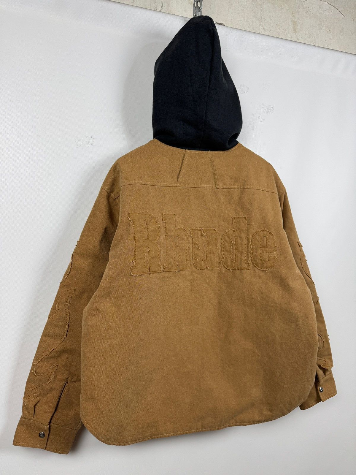 Rhude Rhude Flame Hooded Work Jacket Size US XL / EU 56 / 4 - 14 Thumbnail